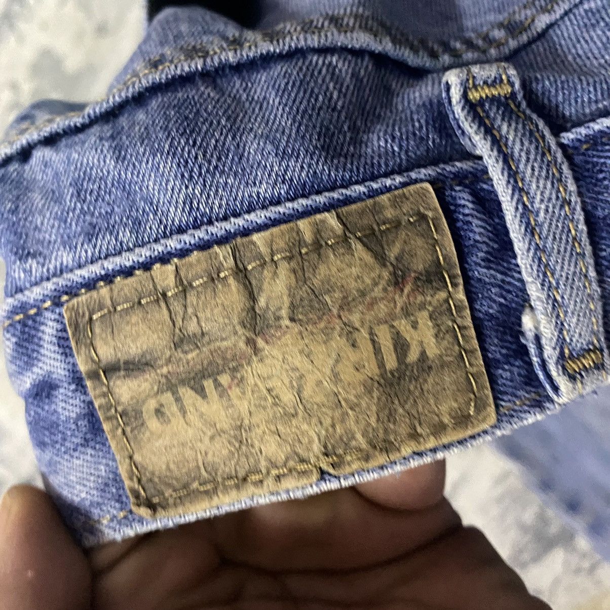Jean × Kirkland Signature × Vintage Vintage Kirkland Faded Light Washed Denim Jeans Size US 33 - 5 Thumbnail