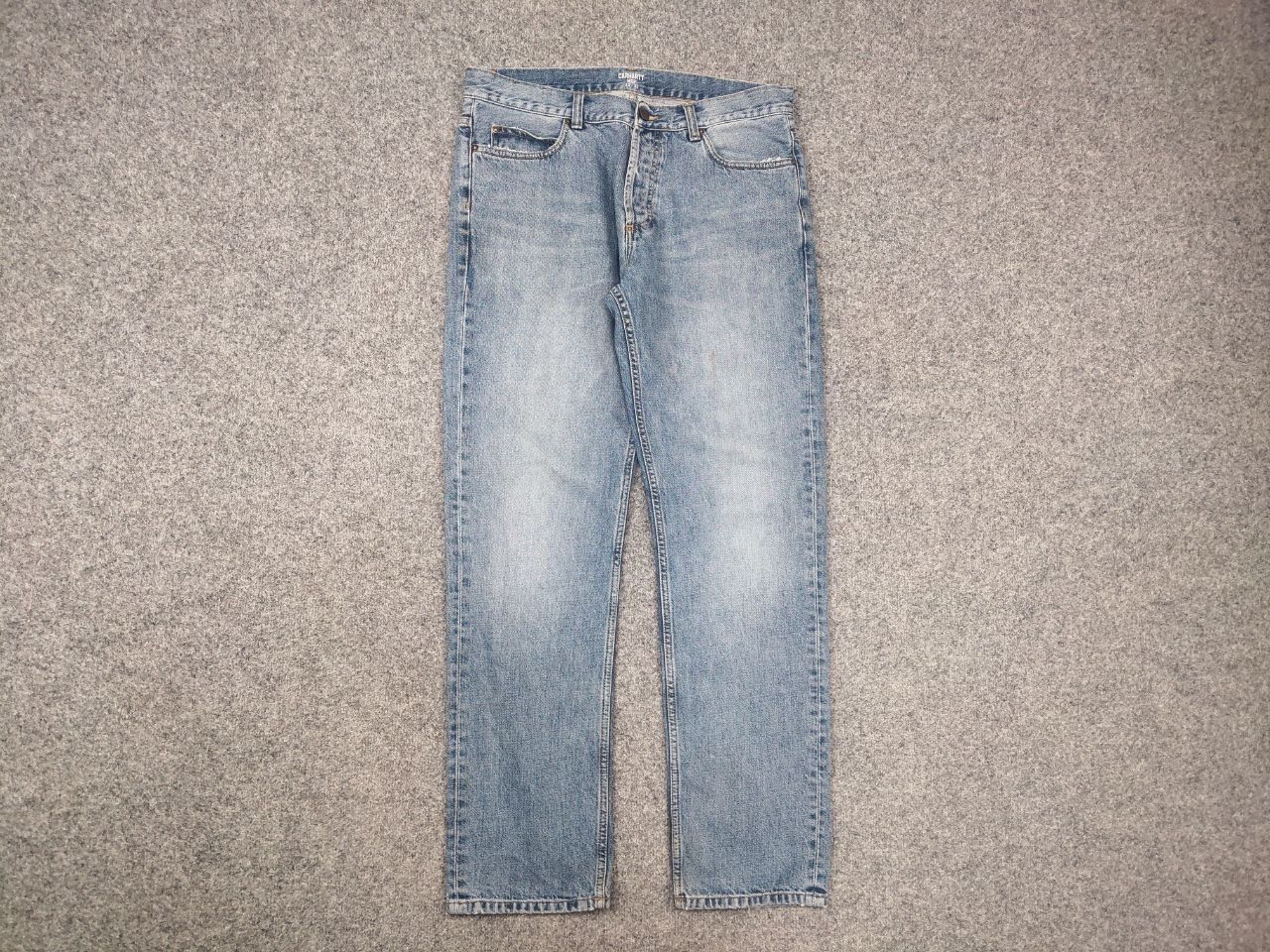 Carhartt Carhartt Wip Bexar Denim Faded Straight Jeans Vintage Style Size US 33 - 2 Thumbnail