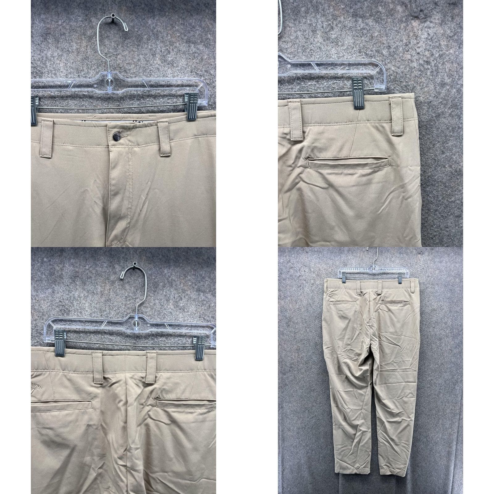 Callaway Callaway Mens Pants 36x30 Beige Stretch Khakis Golf Performance Regular fit Pants Size US 36 / EU 52 - 8 Thumbnail