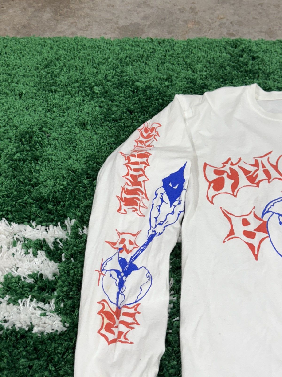 Spaghetti Boys RARE Spaghetti Boys Executioner White Long Sleeve Asspizza Size US M / EU 48-50 / 2 - 3 Thumbnail