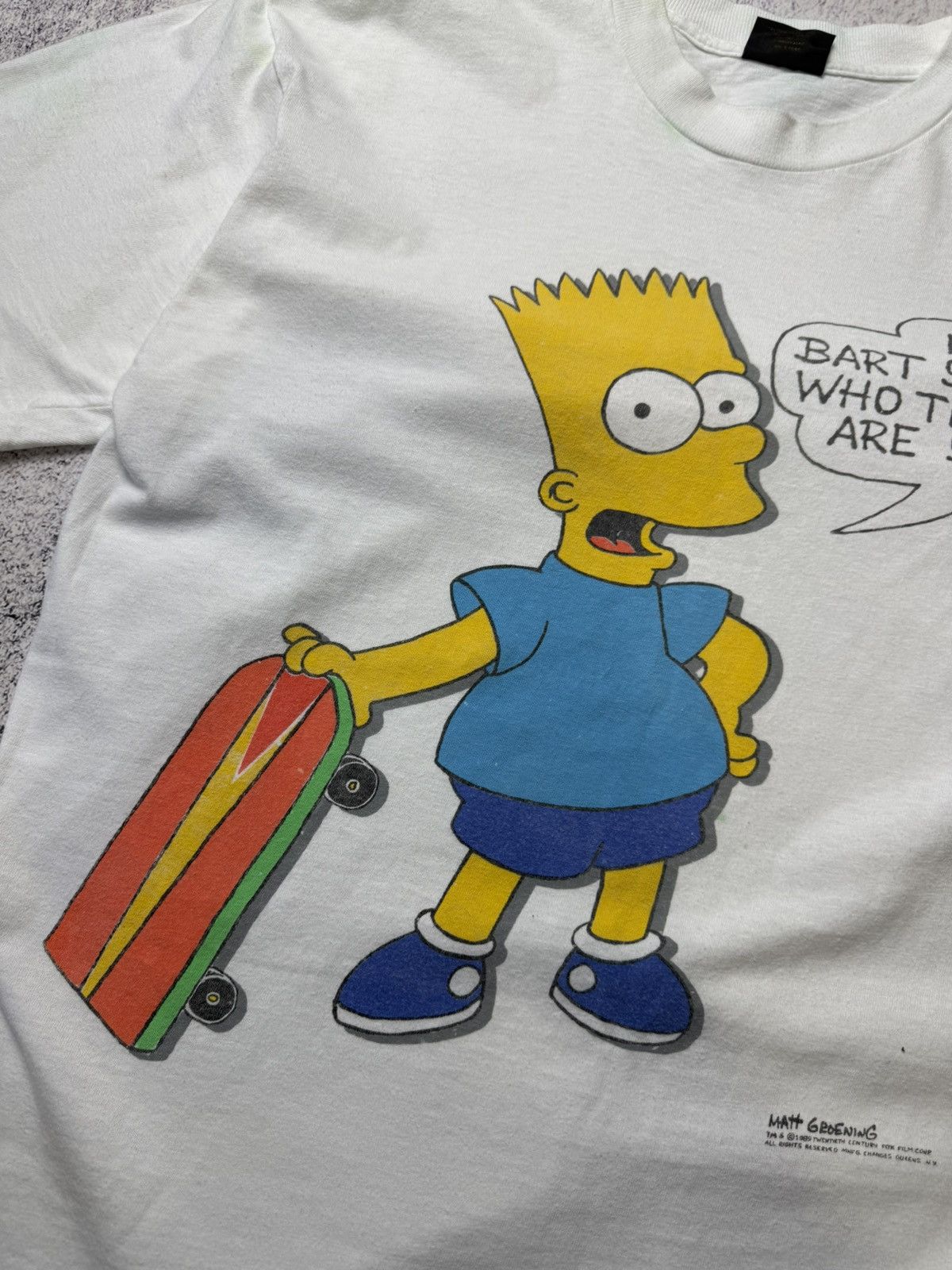 The Simpsons Vintage The Simpsons Matt Groening Bart 90s TShirt Adult USA Size US L / EU 52-54 / 3 - 9 Thumbnail