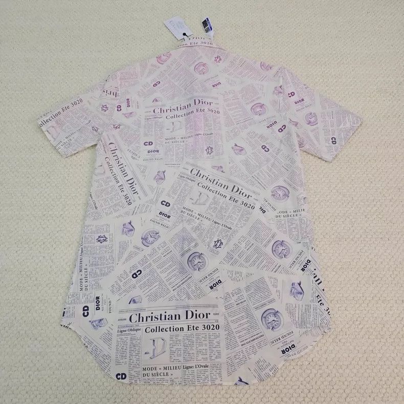 Dior Dior Size38 Co-branded poster full-printed shirt Size US XXS / EU 40 - 2 Thumbnail