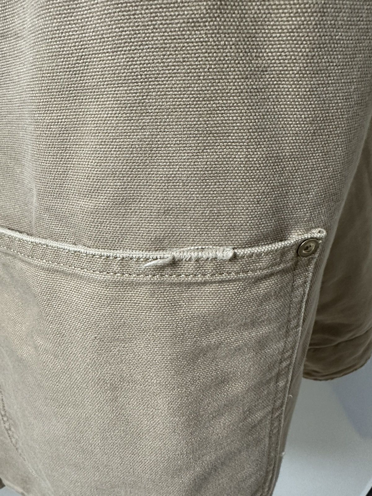 Carhartt Wip Carhartt WIP beige OG chore coat with distressed effect on Size US XXL / EU 58 / 5 - 4 Thumbnail