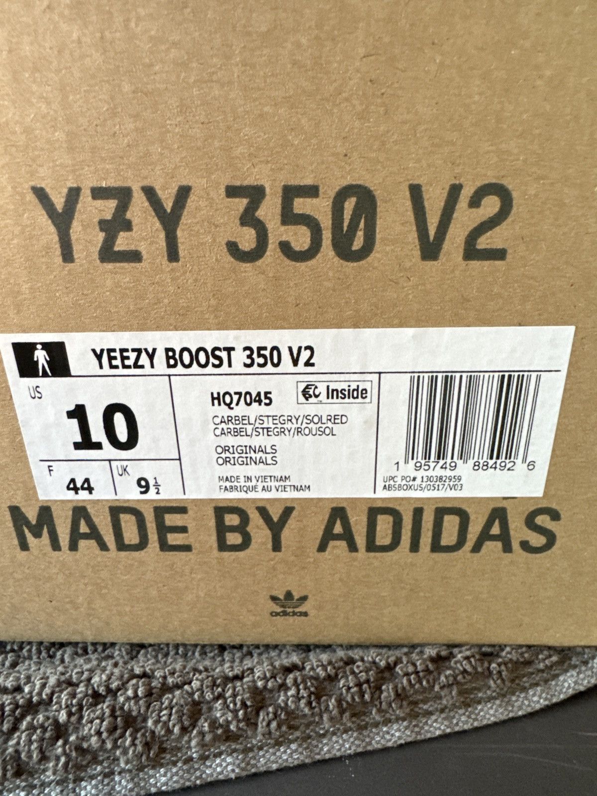 Adidas Yeezy 350 V2 “Carbon Beluga” Size US 10 / EU 43 - 7 Thumbnail