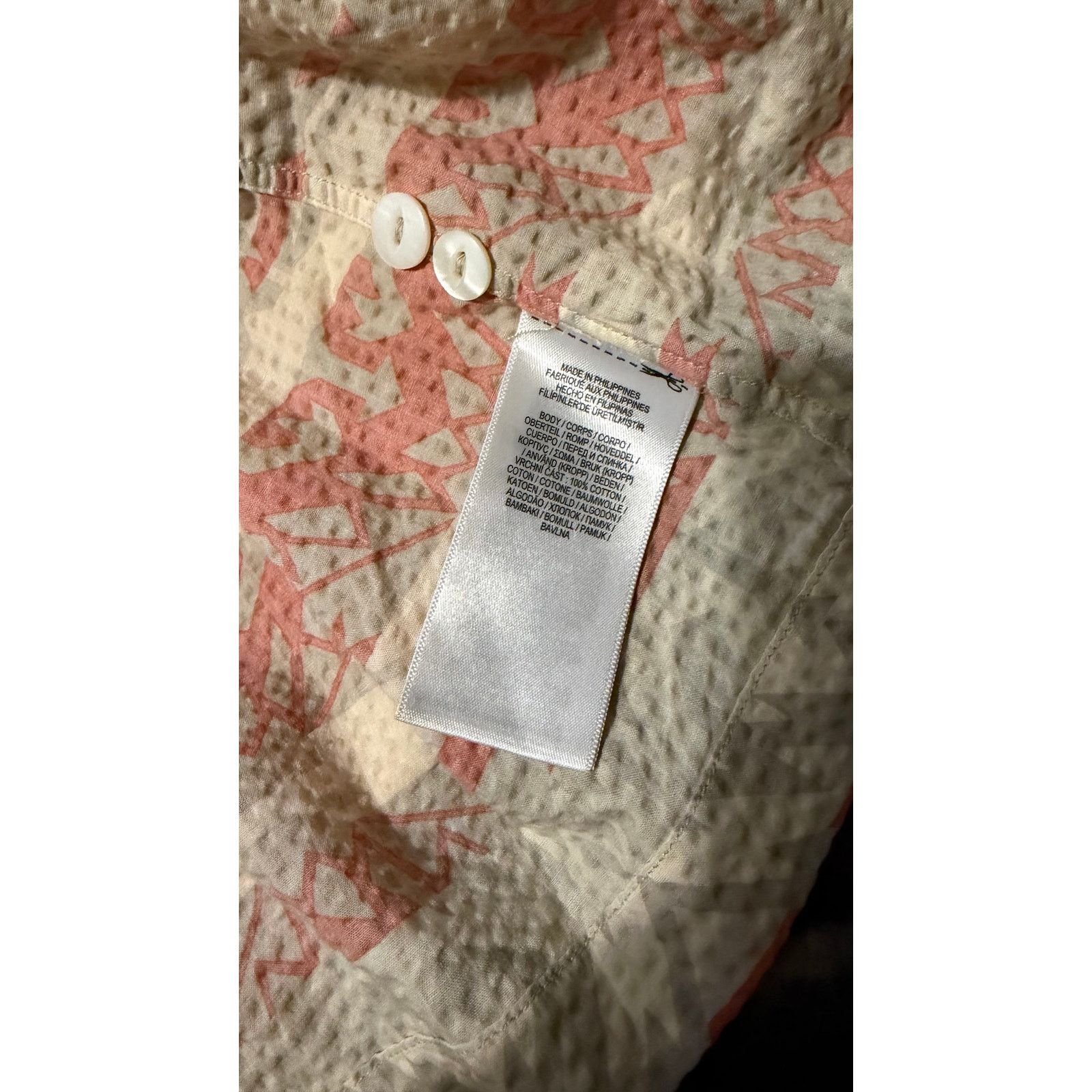 RRL Ralph Lauren RRL Trade Blanket Printed Cotton Seersucker Shirt size L Size US L / EU 52-54 / 3 - 10 Thumbnail