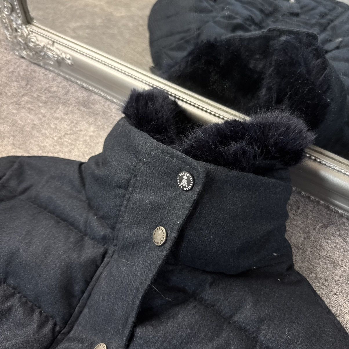 Barbour Barbour Langstone Quilted Jacket in Navy Blue faux fur trim Size M / US 6-8 / IT 42-44 - 6 Thumbnail