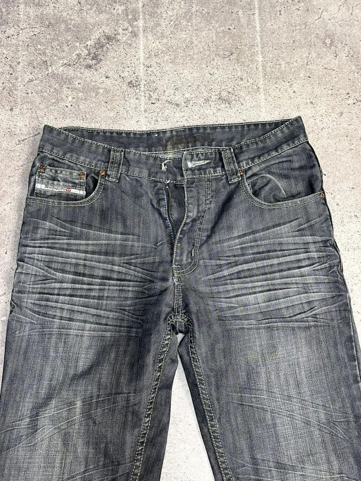 14th Addiction Diesel Vintage Faded Jeans Cut Italy Streetwear Style Size US 32 / EU 48 - 6 Thumbnail