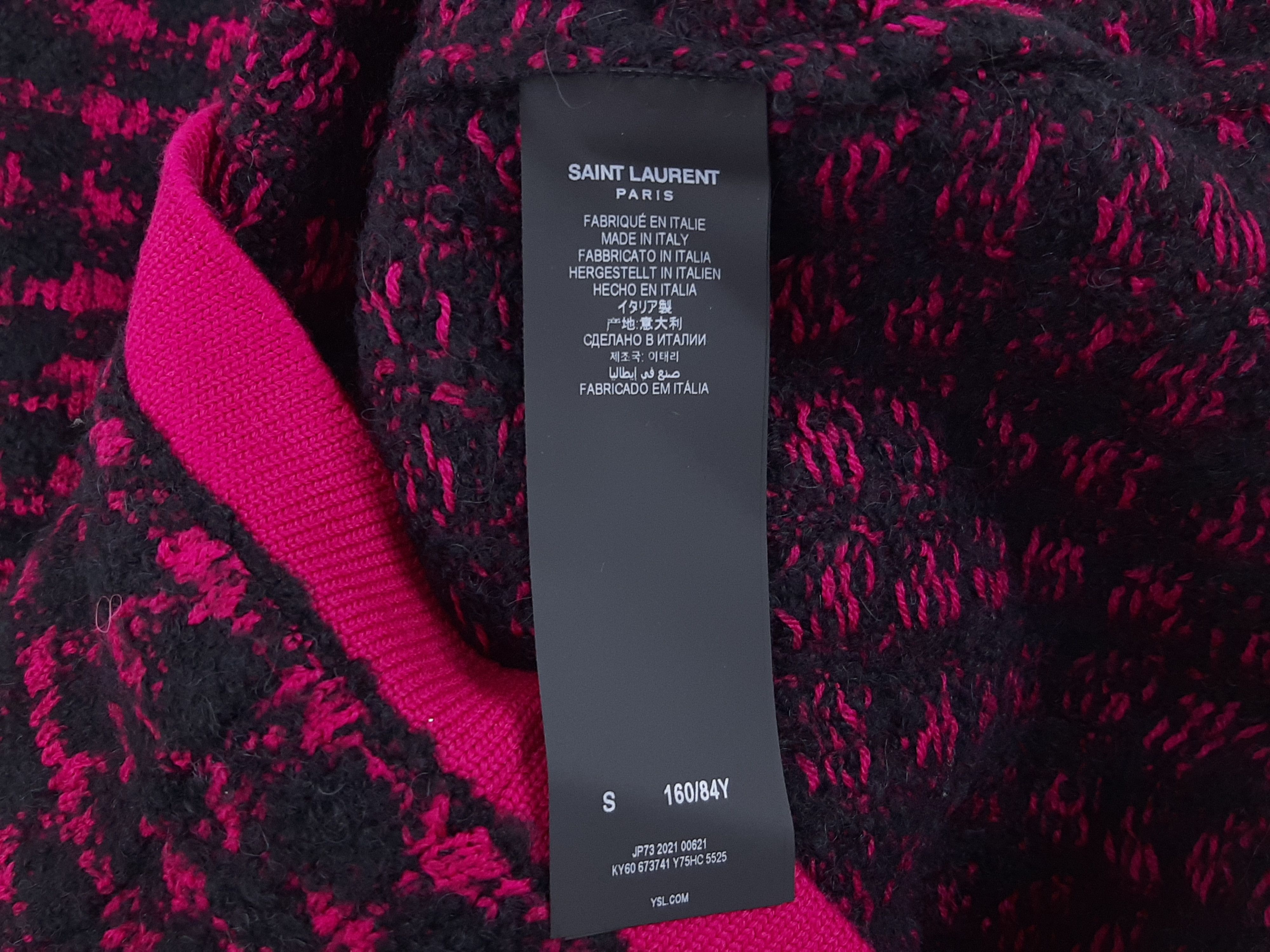 Saint Laurent Paris Saint Laurent Cardigan Purple Women's Size S Jacquard Size S / US 4 / IT 40 - 11 Thumbnail