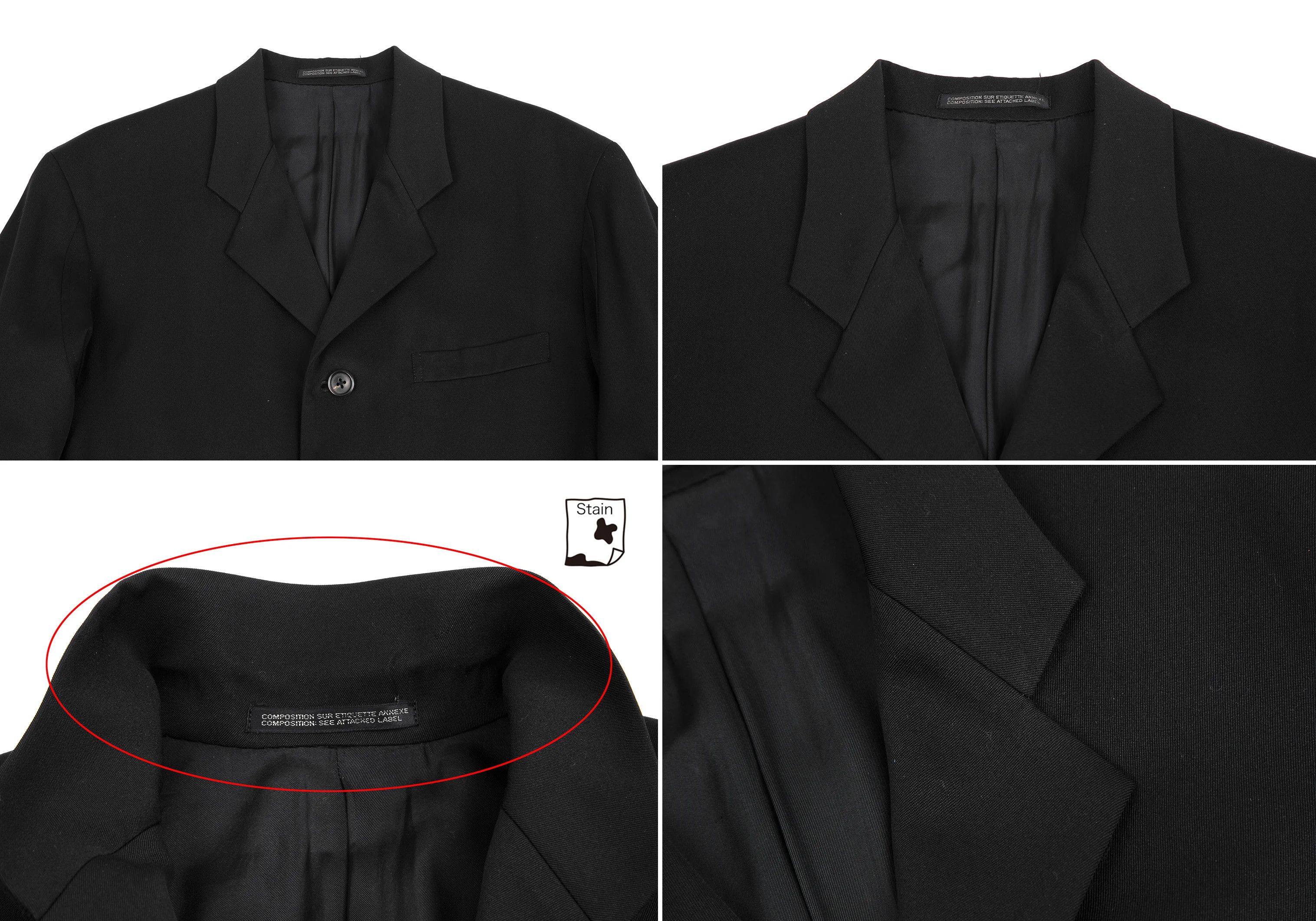 Yohji Yamamoto Yohji Yamamoto Wool Gabardine Side-Belt Jacket Size US S / EU 44-46 / 1 - 2 Thumbnail