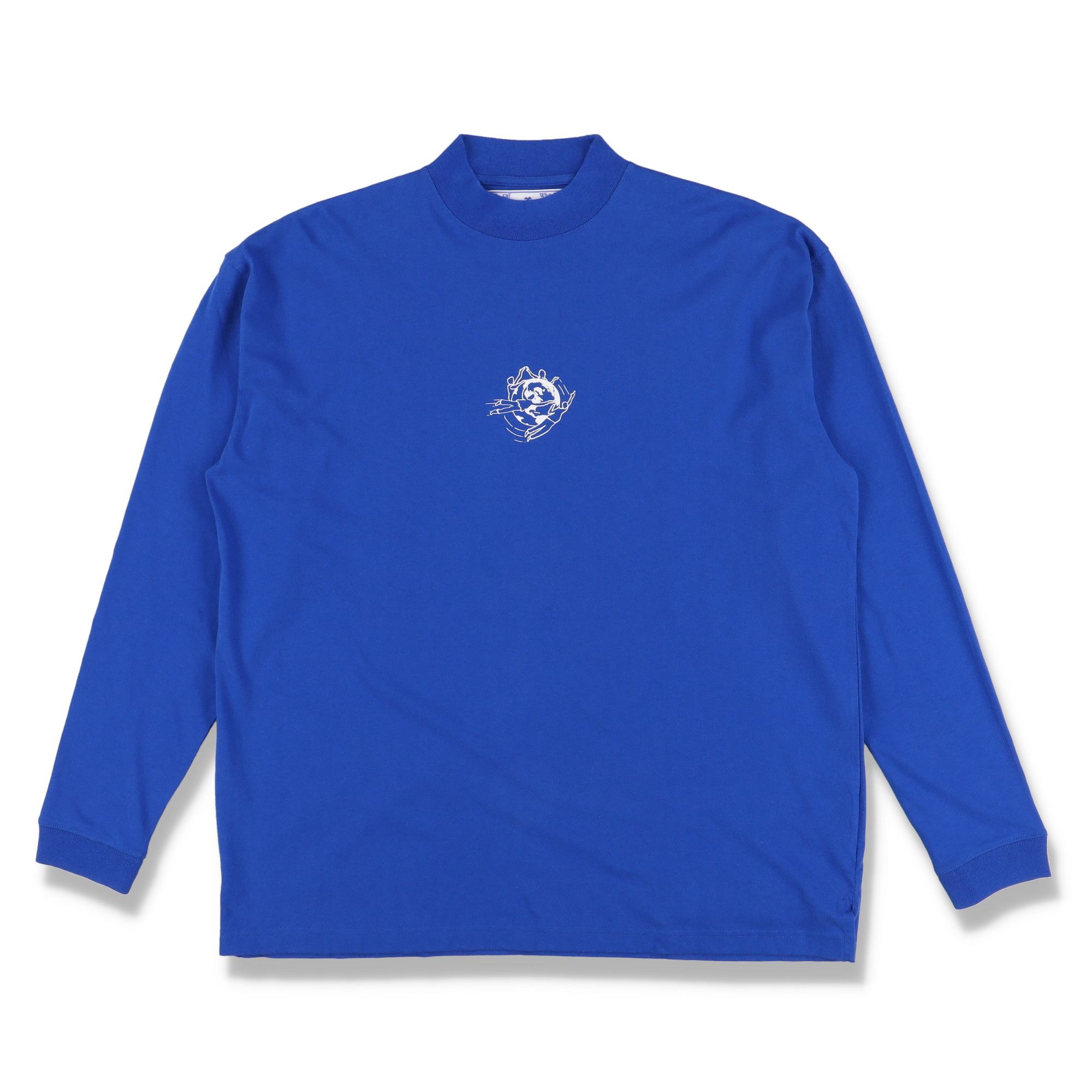 Off-White Blue Half Arrows Embroidered Oversized Long Sleeve T-shirt Size US M / EU 48-50 / 2 - 2 Thumbnail