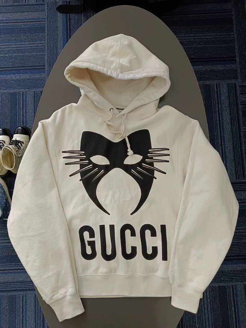 Gucci Gucci Hooded sweatshirt with masked cat pattern 2504-Nextar Size US XS / EU 42 / 0 - 1 Thumbnail