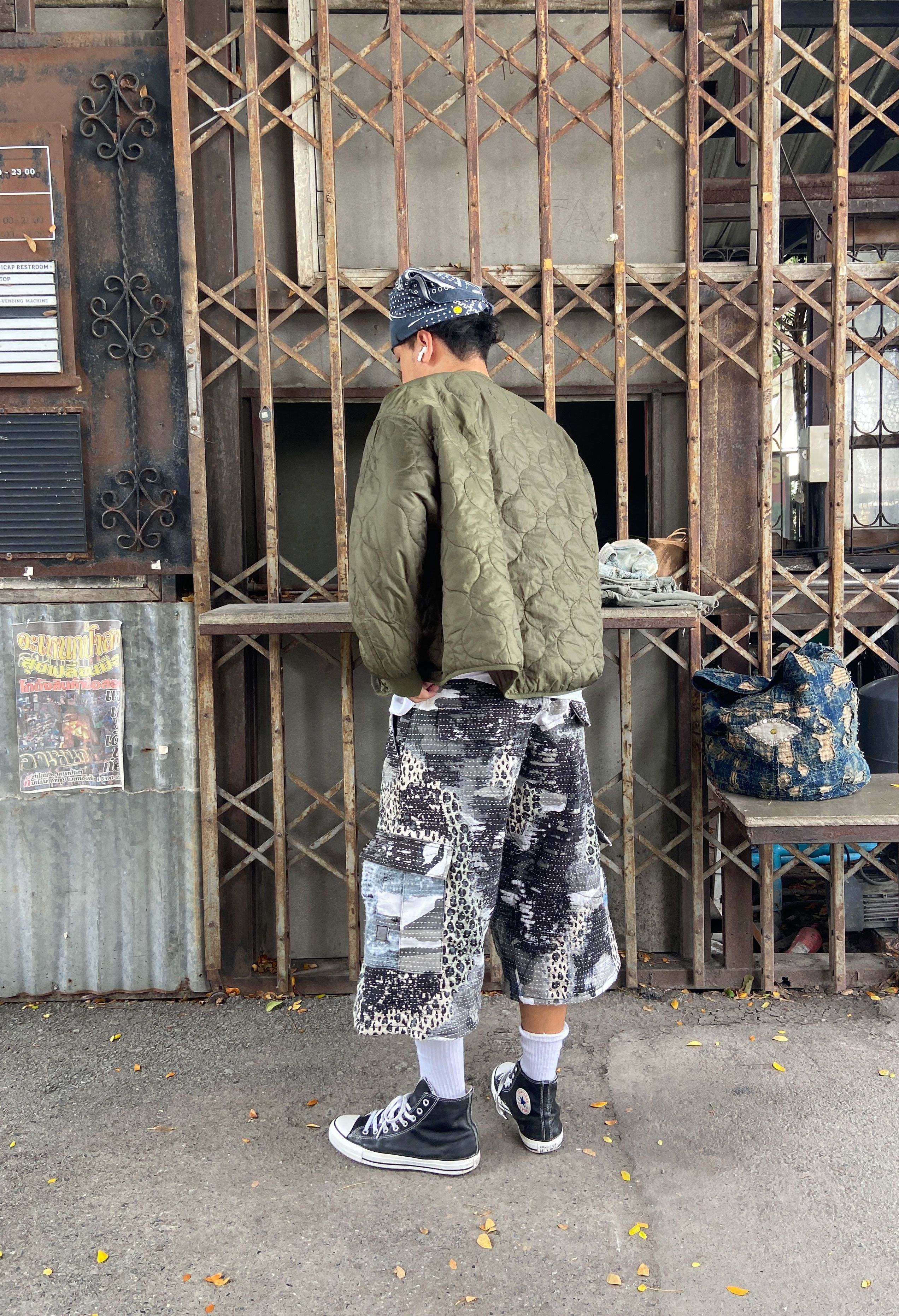 Japanese Brand 1/1 Boro Leopard Camo shorts baggy Size US 34 / EU 50 - 14 Thumbnail