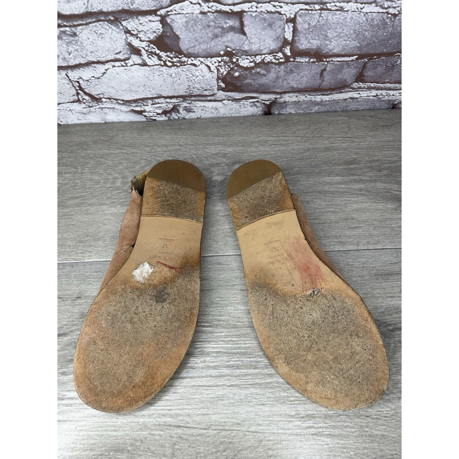 Rag & Bone Rag & Bone Pink Salmon Suede Leather Strap Flats Sandals Wom Size US 6.5 / IT 36.5 - 21 Thumbnail