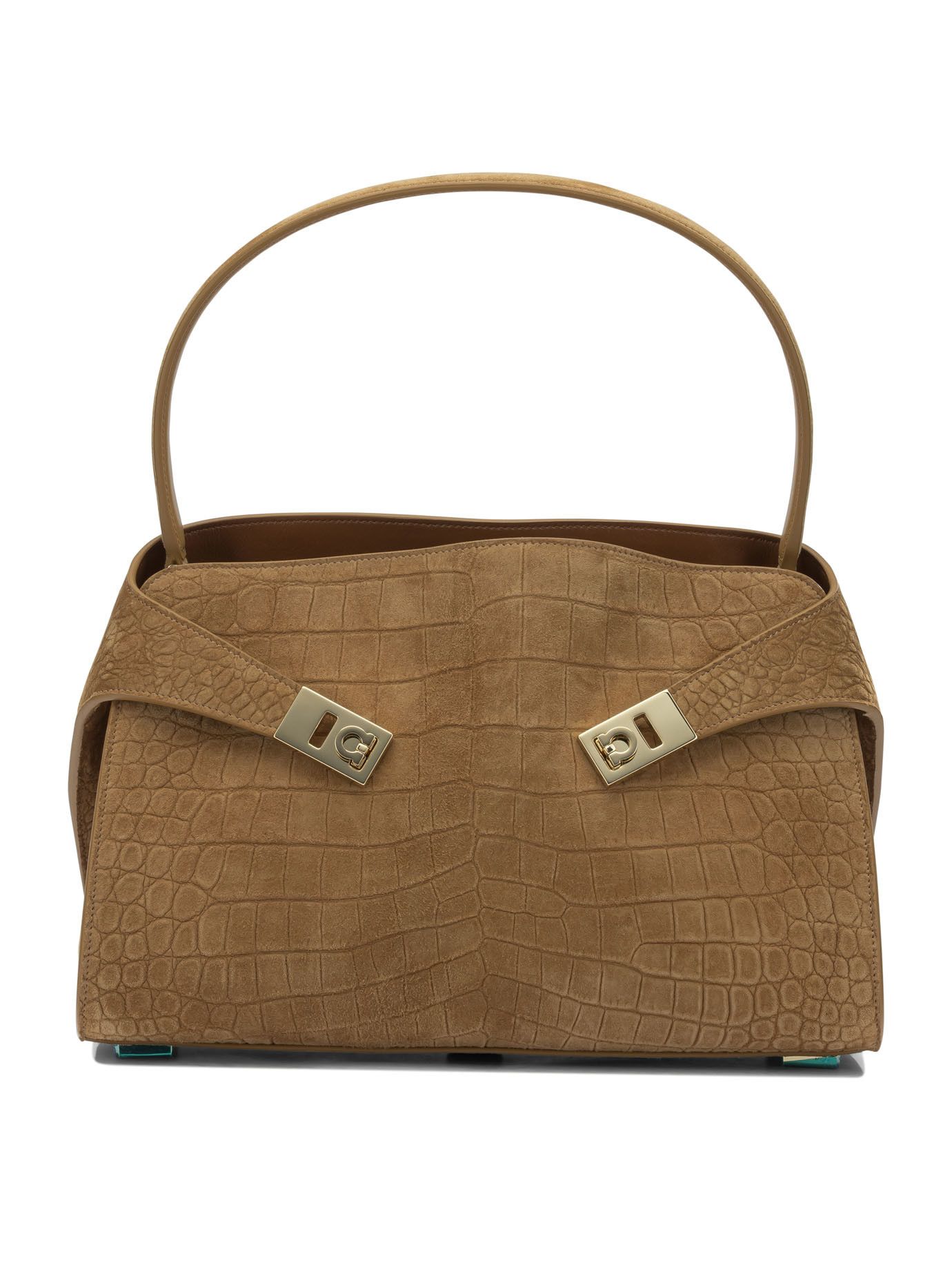 Salvatore Ferragamo Ferragamo Hug Soft Medium Shoulder Bag Uni Women - Usa Duties Paid in Brown