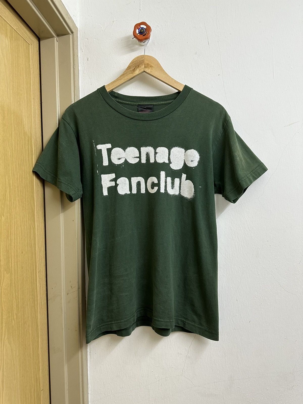 image of Band Tees x Rock Band VTG 90's Teenage Fanclub "helmut Lang" Reference Graphc Tees in Green (Size S