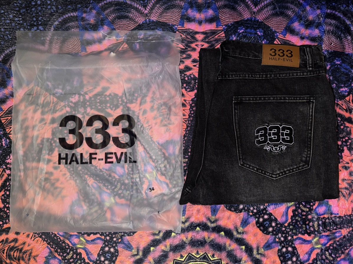 Half Evil Half Evil Black Denim Size US 34 / EU 50 - 1 Thumbnail