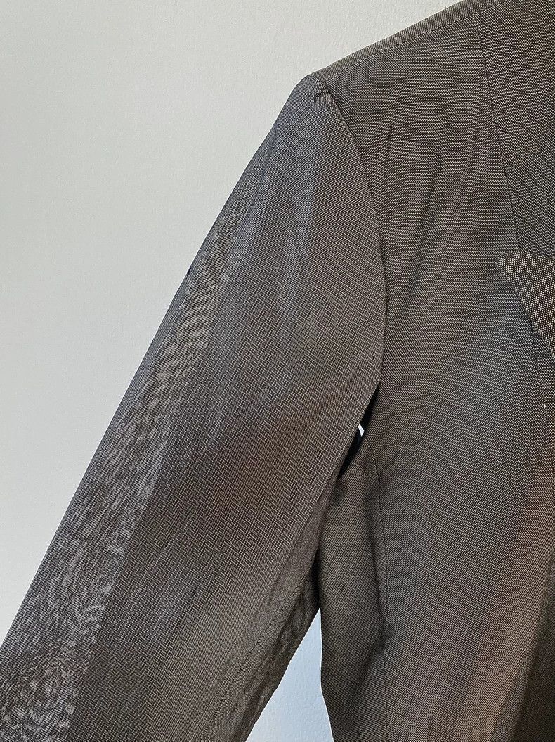 Yohji Yamamoto Yohji Yamamoto size s 96ss archive silk blazer Size 36S - 3 Thumbnail