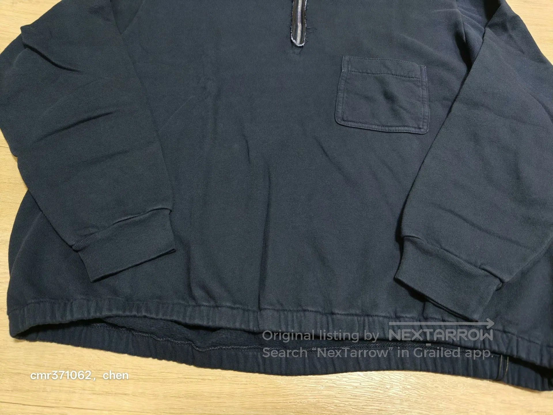 A.PRESSE a.presse 26ss Vintage Half Zip Sweatshirt. Size US M / EU 48-50 / 2 - 5 Thumbnail