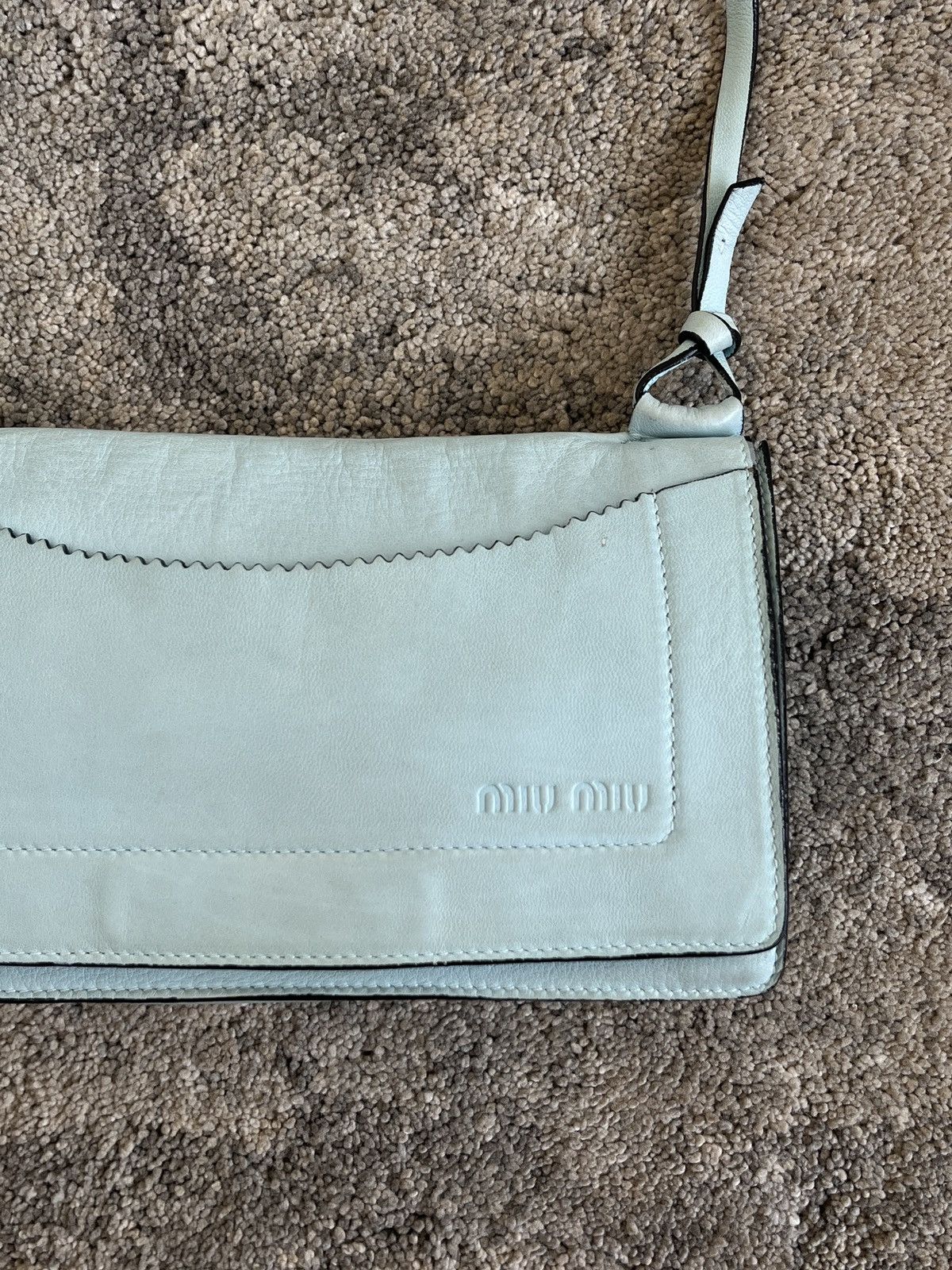 Miu Miu Miu Miu S/S2000 leather blue Size ONE SIZE - 2 Thumbnail