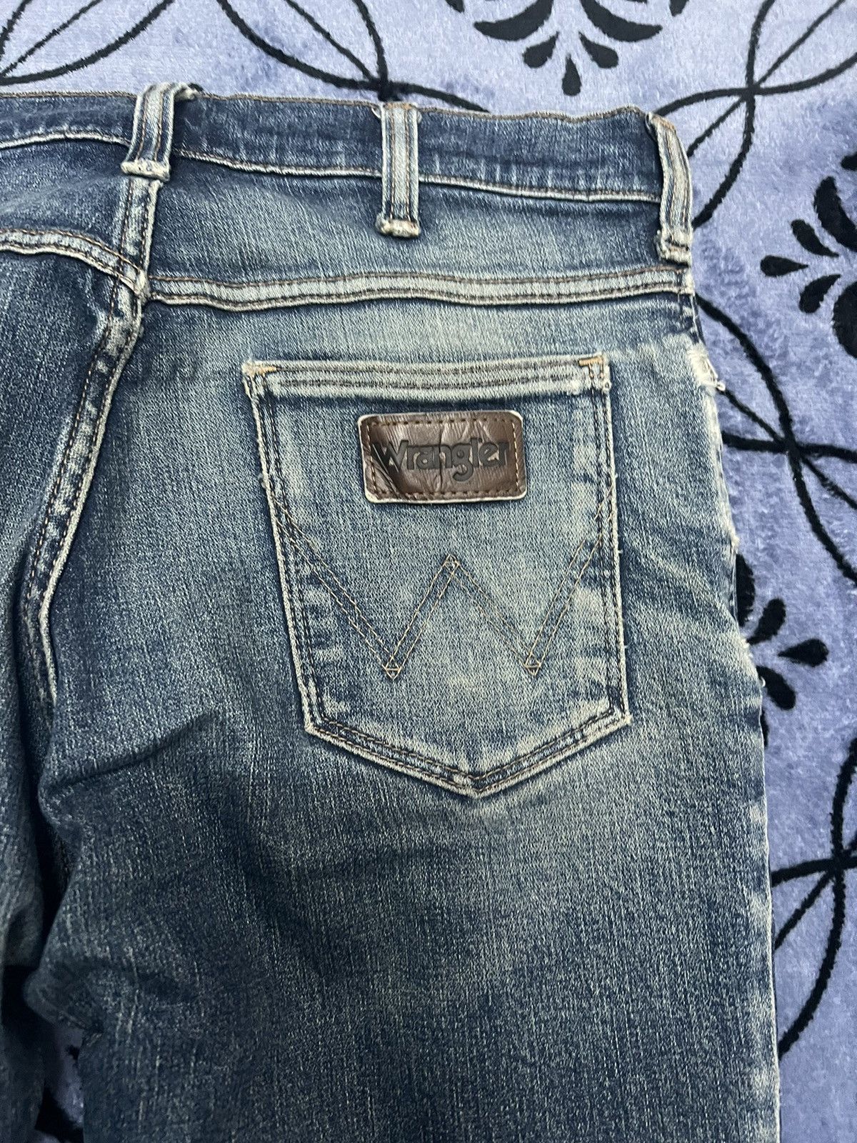 Vintage × Wrangler Wrangler USA - vintage 90’s distressed Size US 29 - 13 Thumbnail