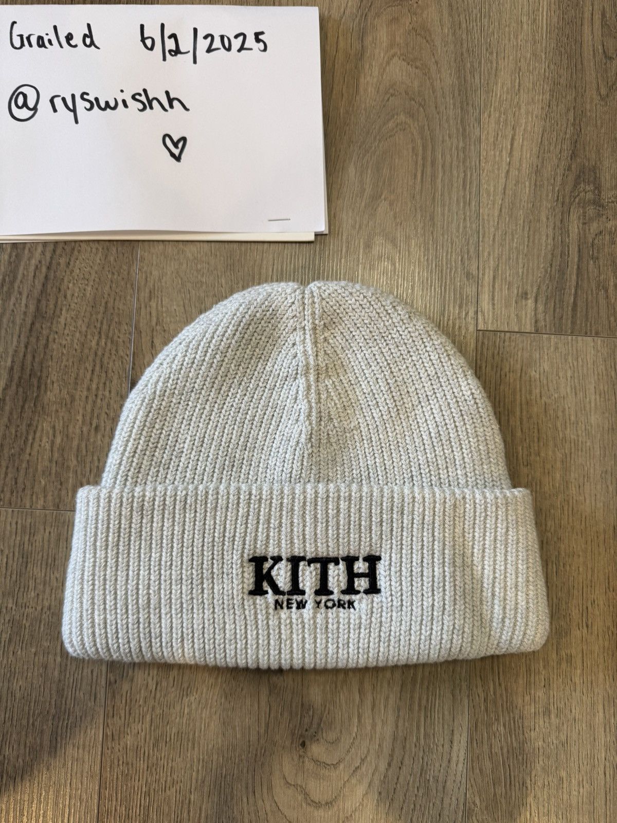 Kith Kith Grey Beanie Size ONE SIZE - 2 Thumbnail