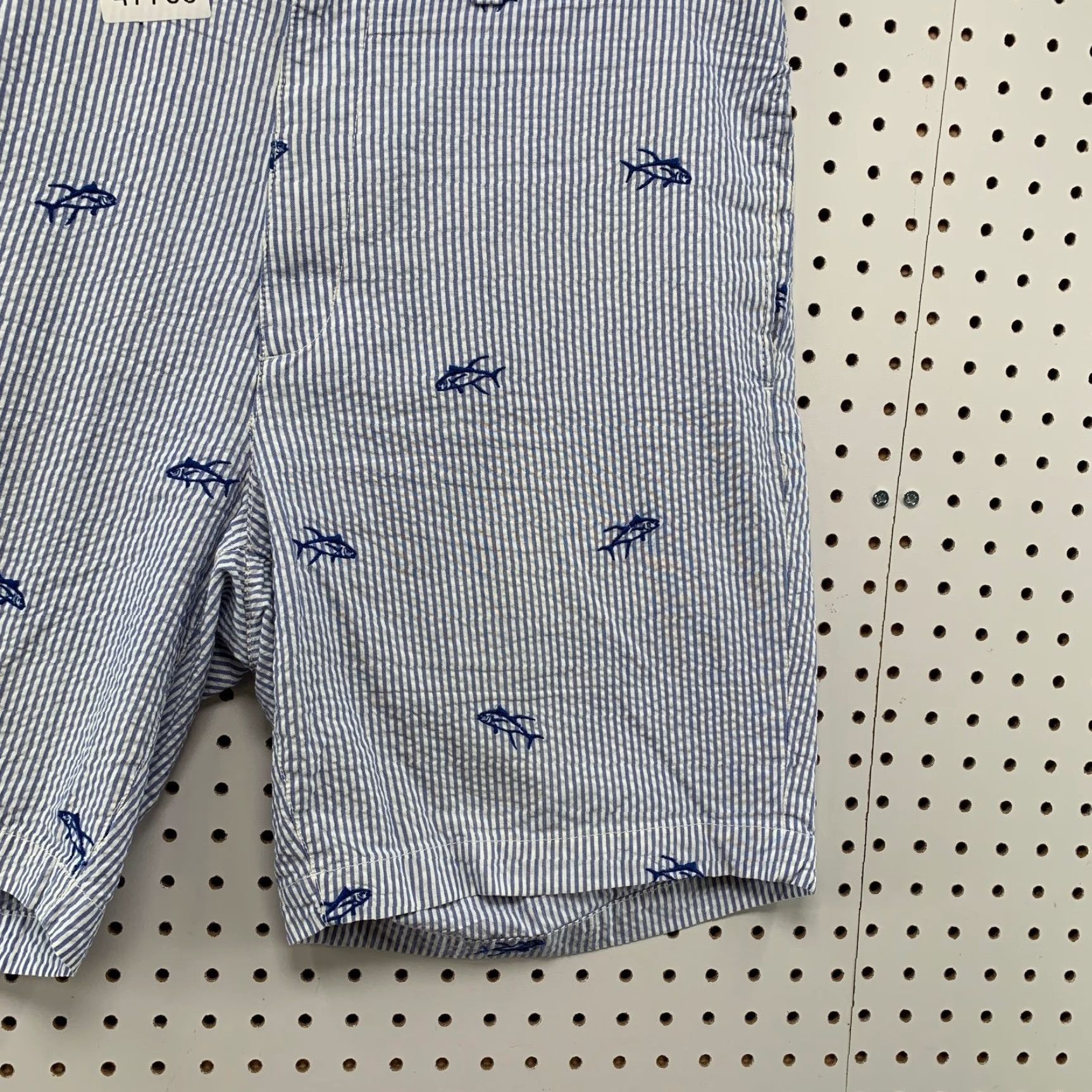 Vintage Hook & Tackle Shorts Mens 38 Blue Striped Bermuda Preppy Casual Shorts Size US 38 / EU 54 - 6 Thumbnail
