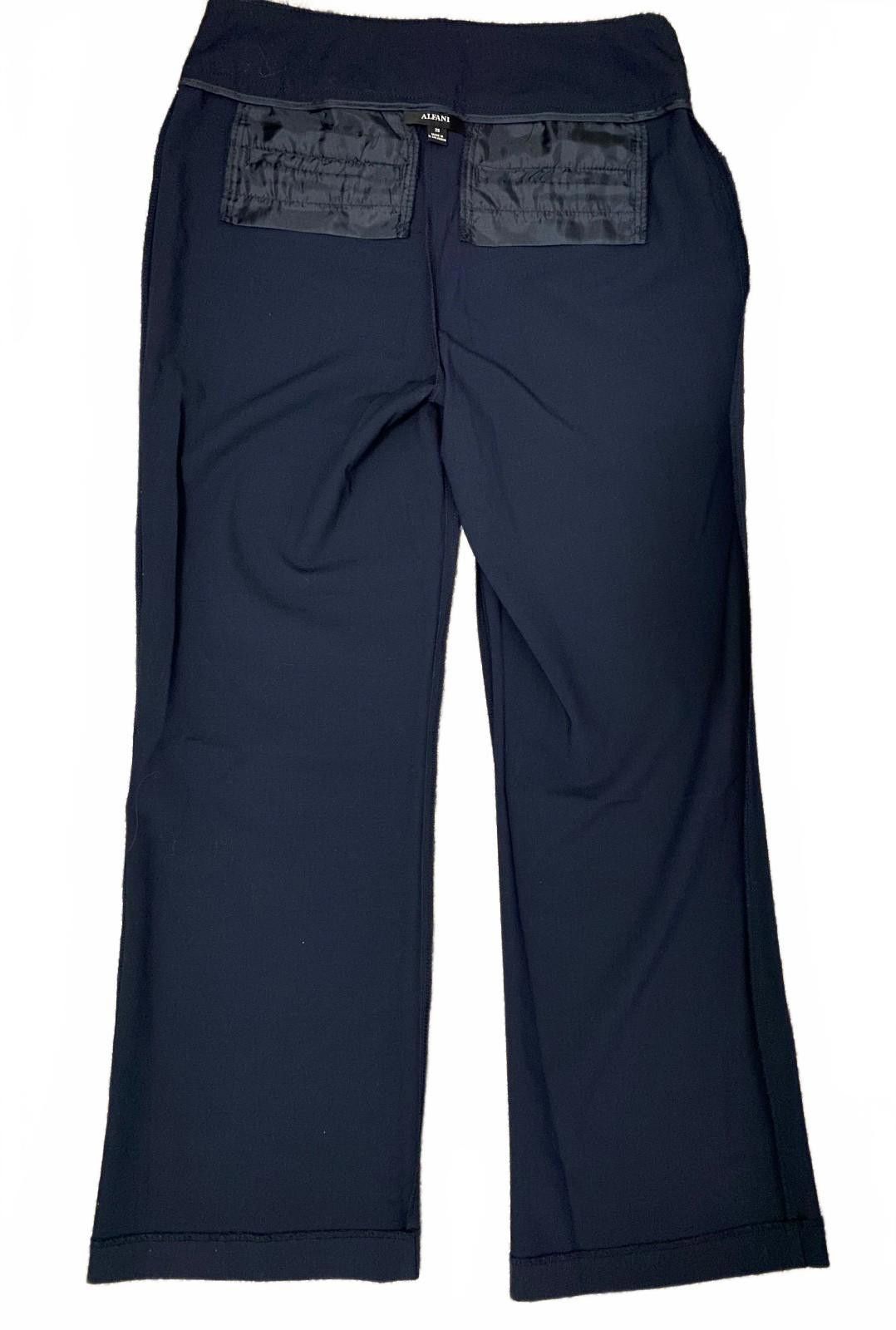 Alfani ALFANI Wide Leg Dress Pant in Navy (SIZE 2S) Size 26" / US 2 / IT 38 - 7 Thumbnail