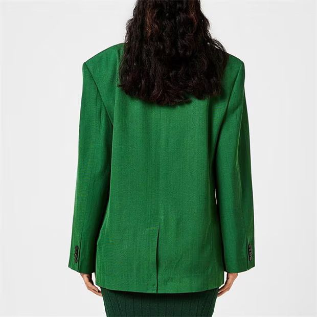Jacquemus o1g2r1mq1024 Blazer Jacket in Dark Green Size S / US 4 / IT 40 - 5 Thumbnail