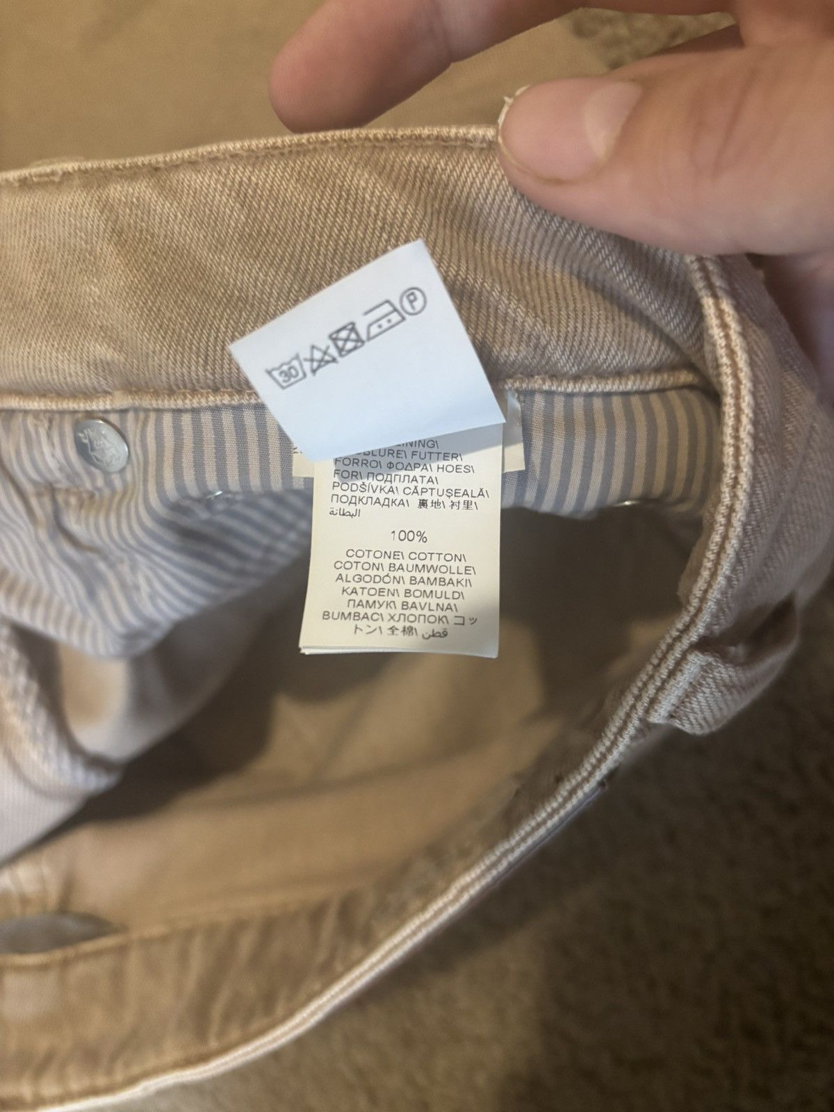 Brunello Cucinelli Brunello Tan Jeans Size US 34 / EU 50 - 3 Thumbnail