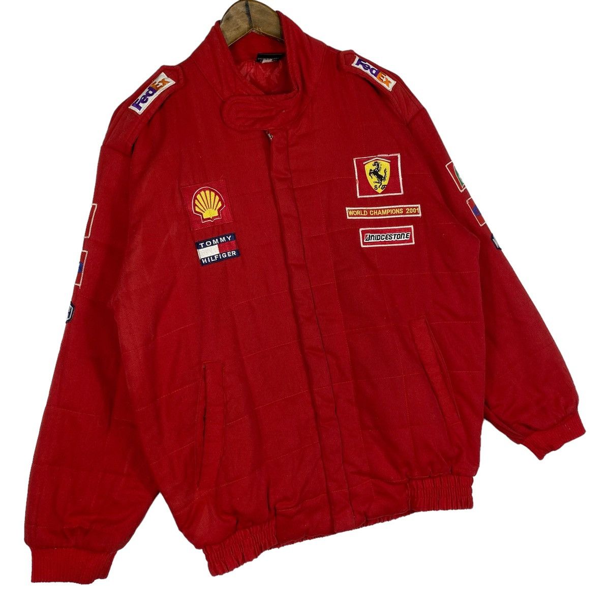 Ferrari × Vintage Vintage 1999 Ferrari Formula 1 Bomber Jacket Size US L / EU 52-54 / 3 - 3 Thumbnail