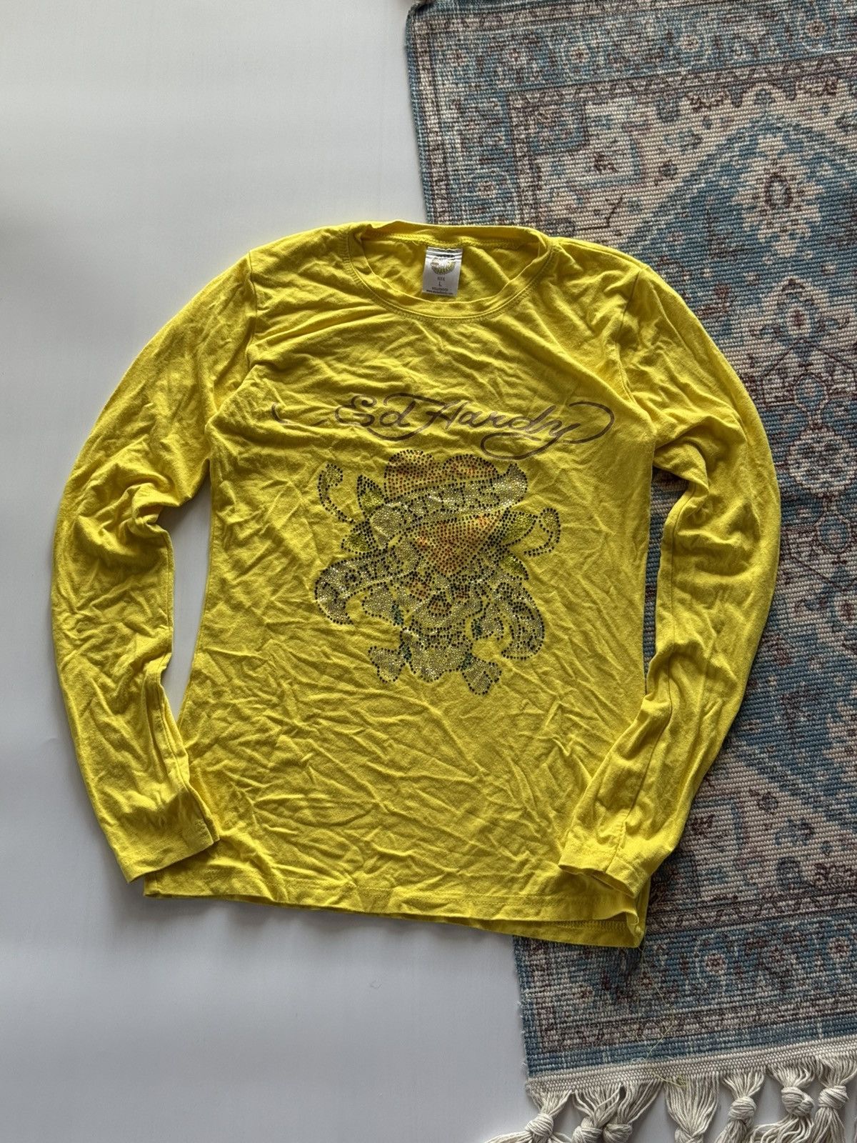 Ed Hardy Vintage Ed Hardy Y2K Kills Love Long Sleeve Size L / US 10 / IT 46 - 1 Thumbnail