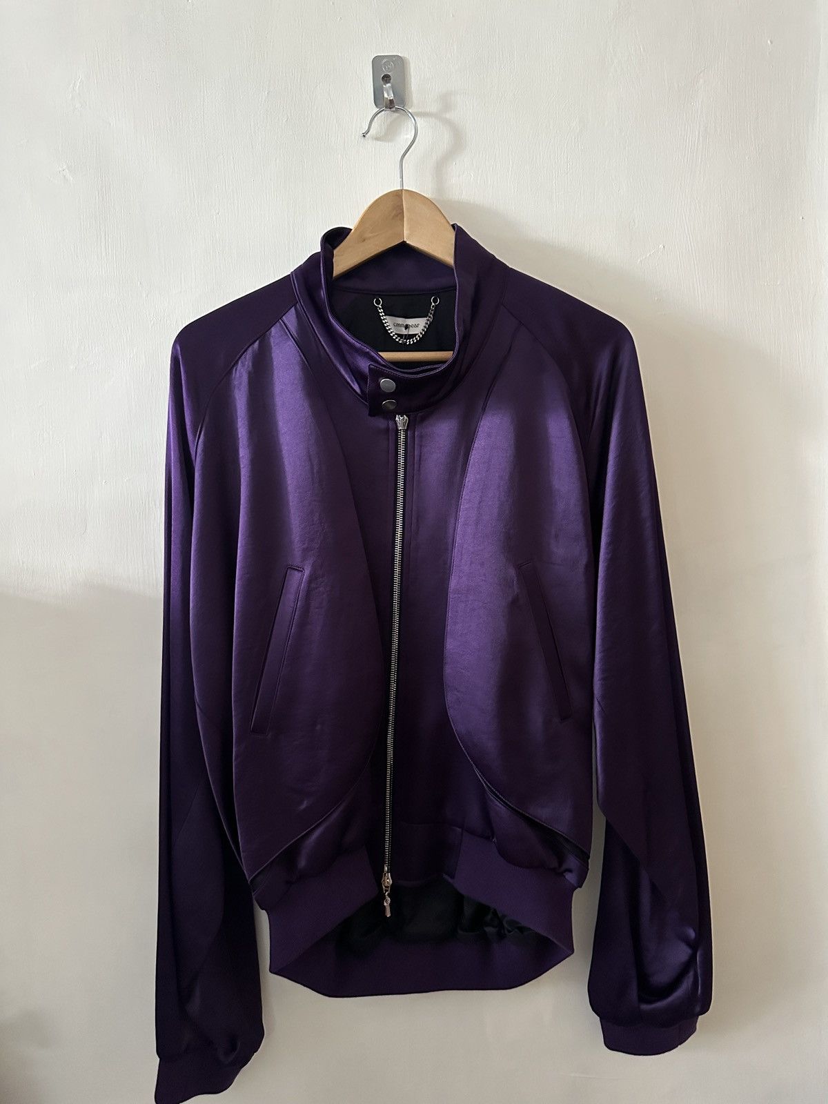 CMMAWEAR FW21 Purple silky balloon jacket