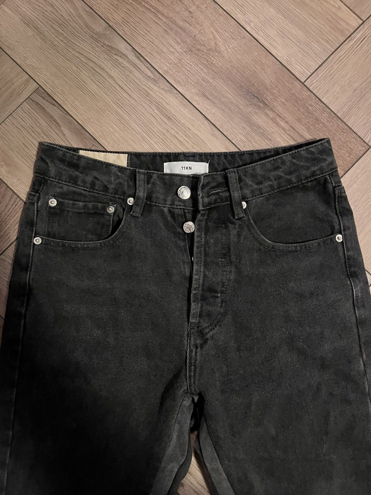 Other 11KN vintage Flared Denim Jeans – Black Size US 29 - 4 Thumbnail