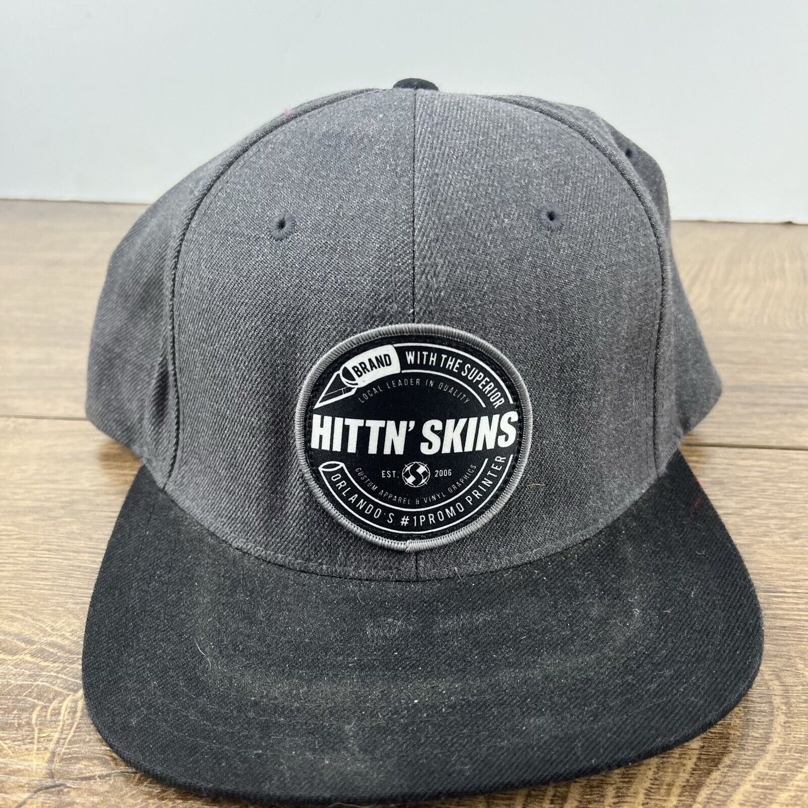 Other Hittin Skins Hat Orlando Snapback Hat Gray Adjustable Hat Ad Size ONE SIZE - 6 Thumbnail
