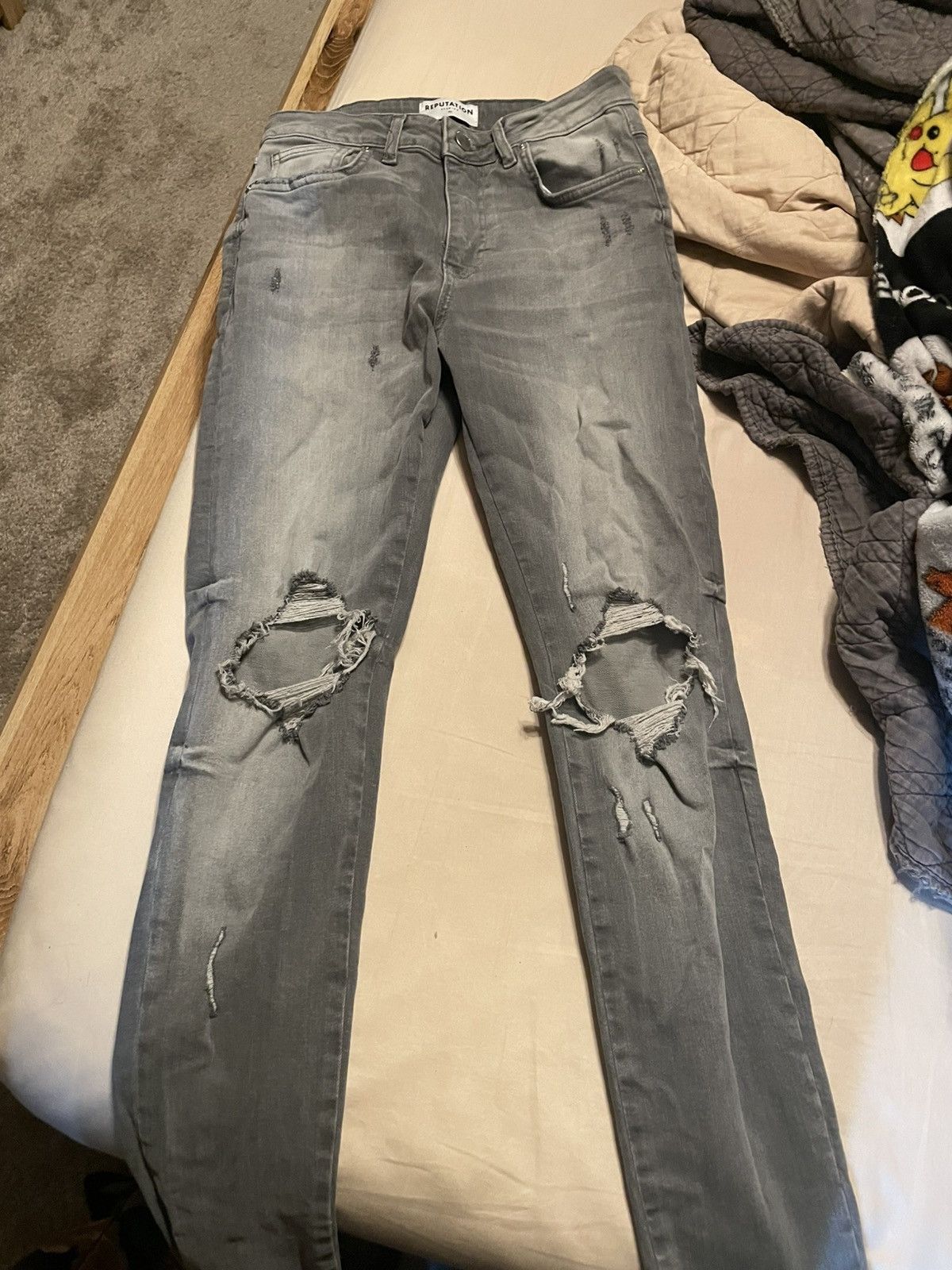 Reputation Studios Reputation Studios Distressed Jeans Size US 29 - 1 Thumbnail
