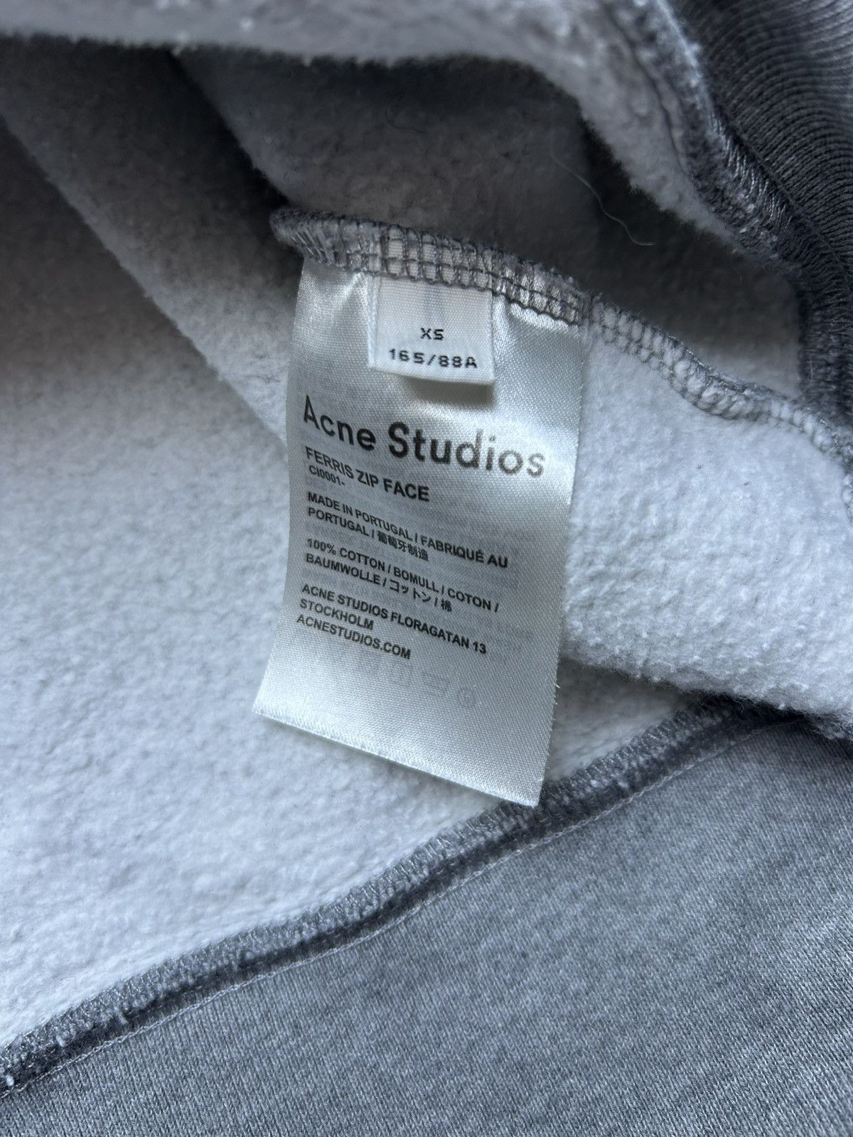 Acne Studios Acne Studios Zip Up Hoodie Ferris Size XS / US 0-2 / IT 36-38 - 8 Thumbnail