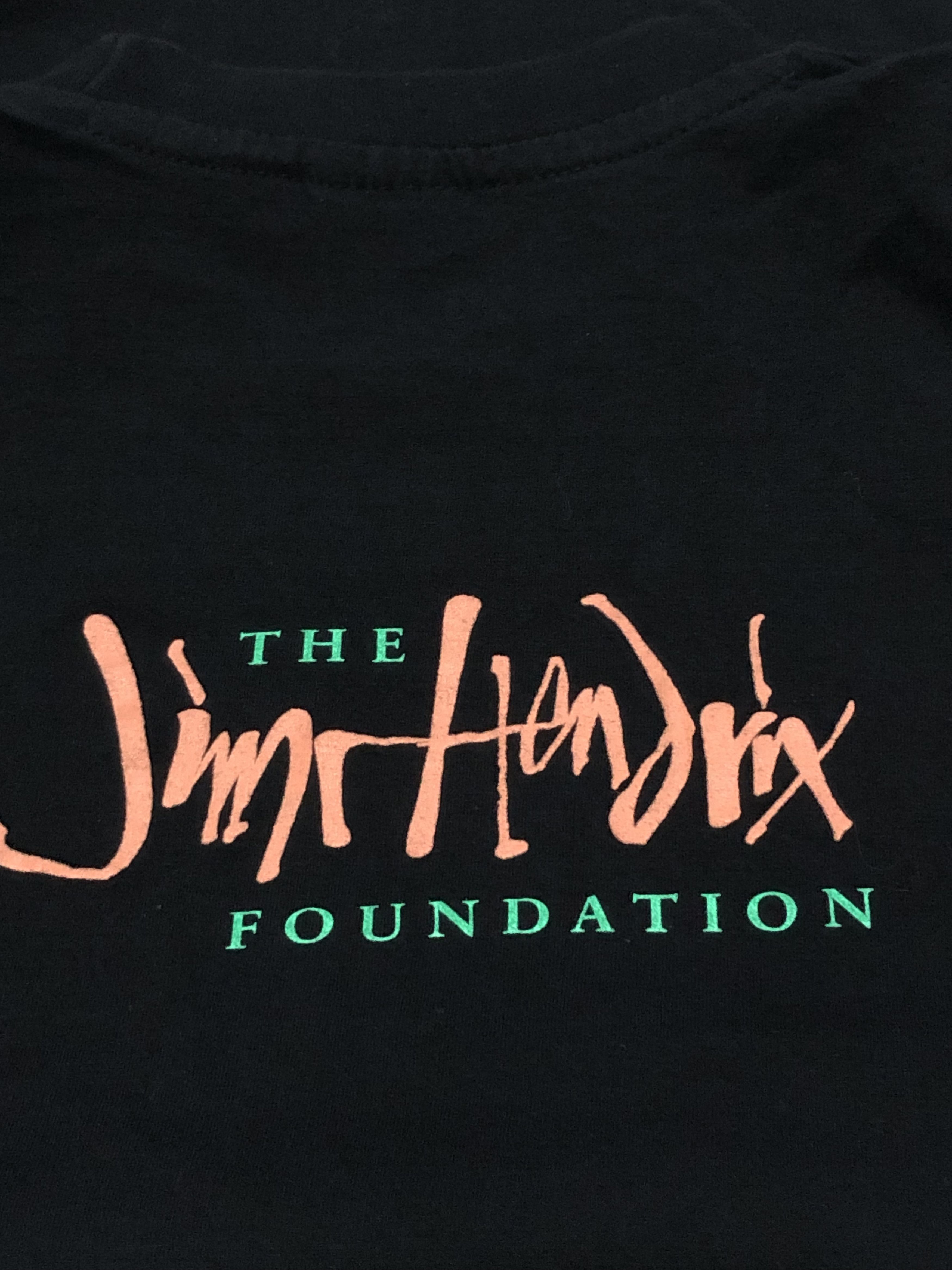 Jimi Hendrix Vintage Jimi Hendrix Foundation T-Shirt Black (XL) Size US XL / EU 56 / 4 - 7 Thumbnail