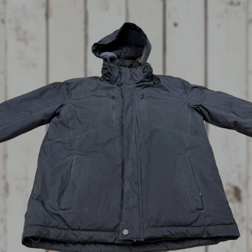 CO Hawke & Co Sport Jacket Mens Large Black Thinsulate Hooded Parka Water Resistant Size US L / EU 52-54 / 3 - 1 Thumbnail