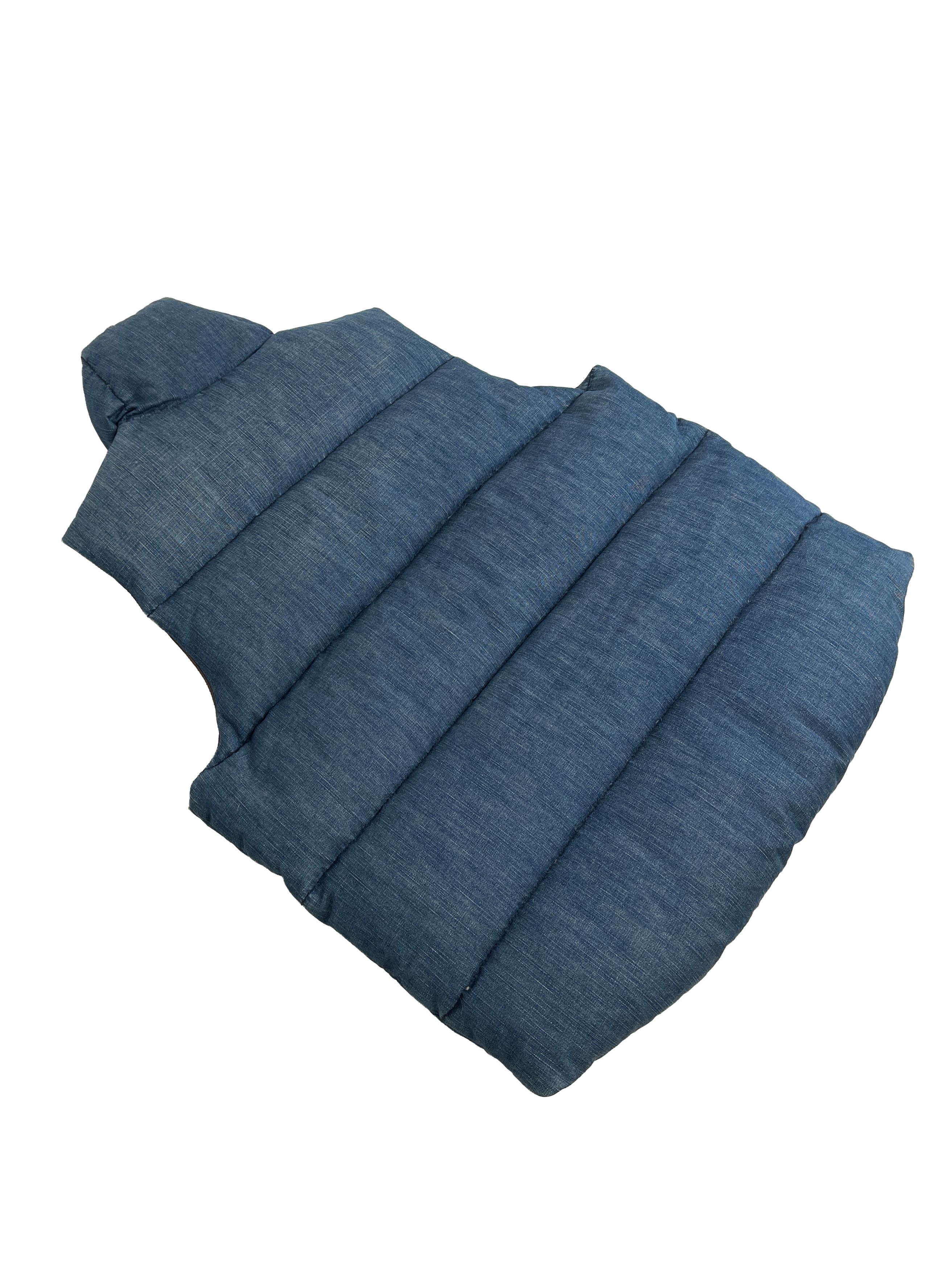 Number (N)ine Number (N)ine Denim Goose Down Puffer Vest Size US M / EU 48-50 / 2 - 7 Thumbnail