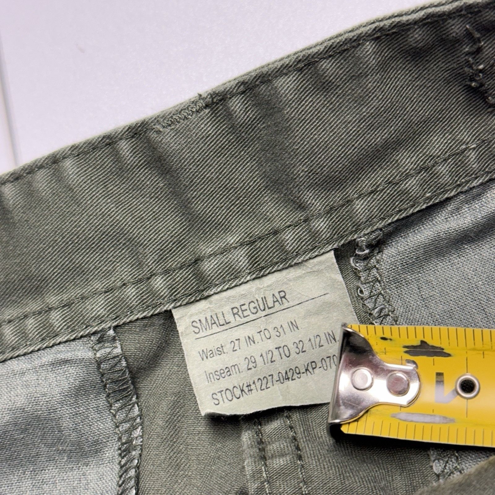 Vintage Vintage Military Sateen Pants Mens 29x30 Button Fly Size US 29 - 5 Thumbnail