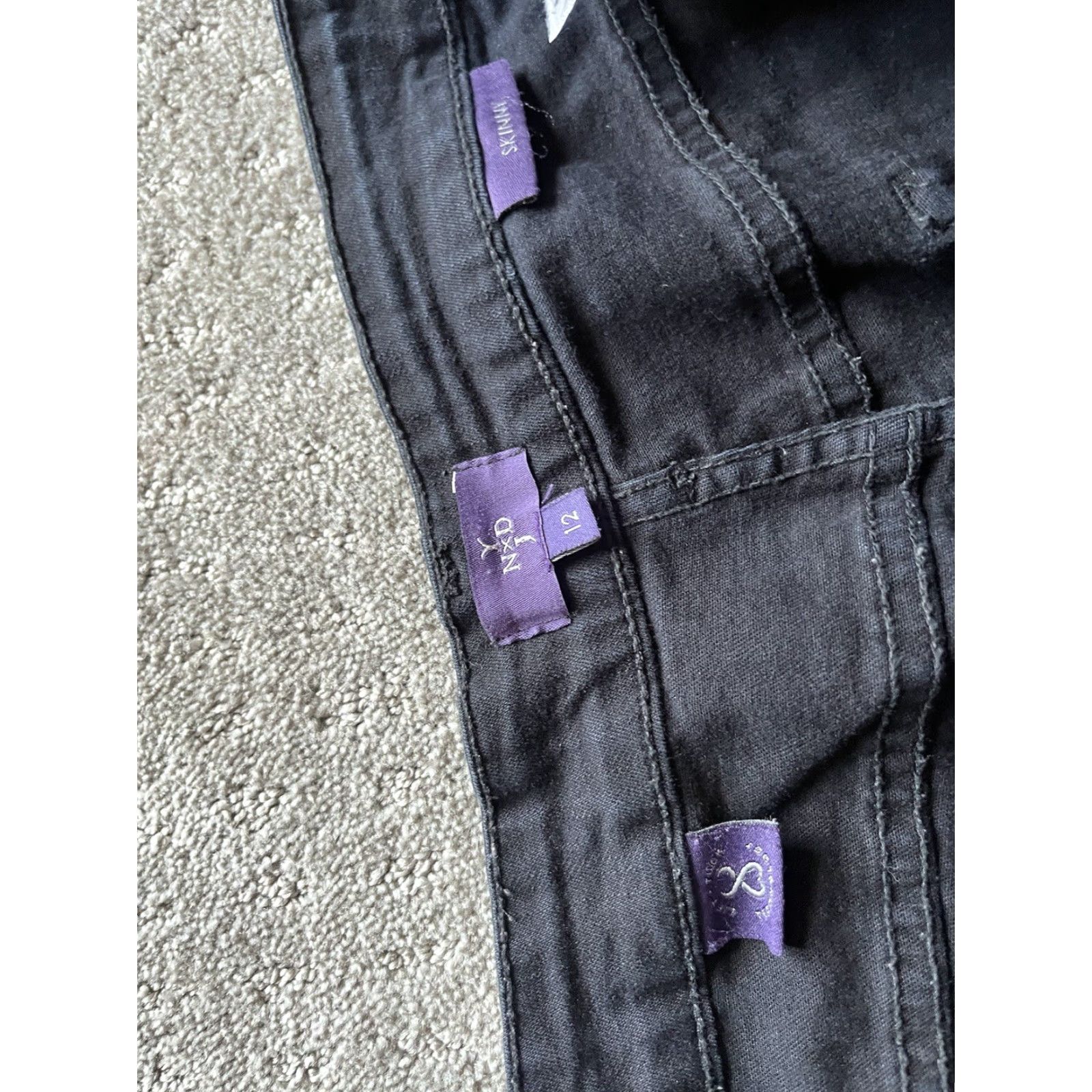 NYDJ NYDJ Jeans Women's Black Size 12 Skinny Leg Not Your Daughters Jeans Size 34" / US 12 / IT 48 - 5 Thumbnail