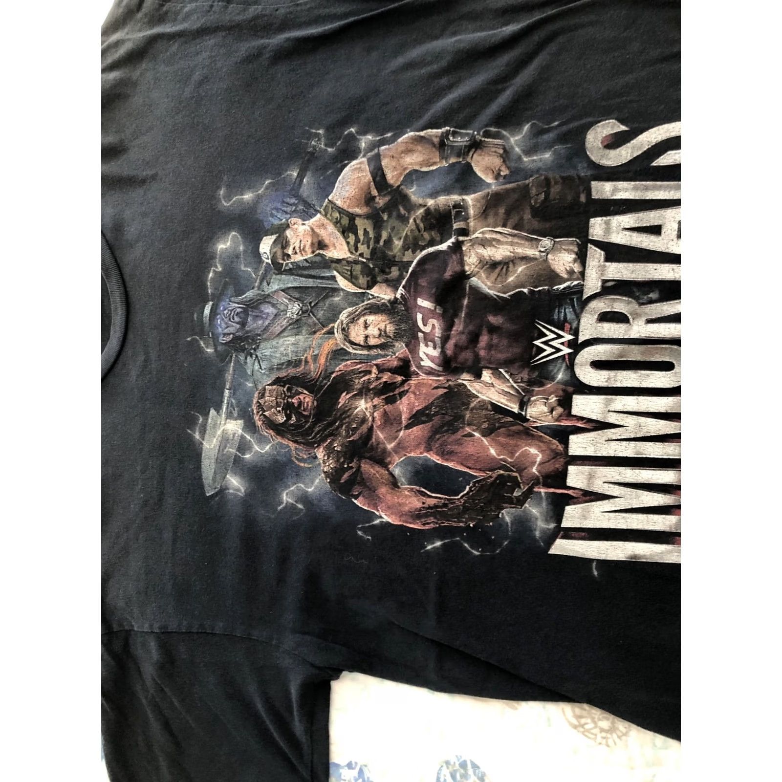 Etro LARGE WWE Immortals Cena Kane Undertaker T-shirt Punk Rock Retro WWF Short Sleeve Black 100% Cotton Men Graphic Tee Size US L / EU 52-54 / 3 - 4 Thumbnail