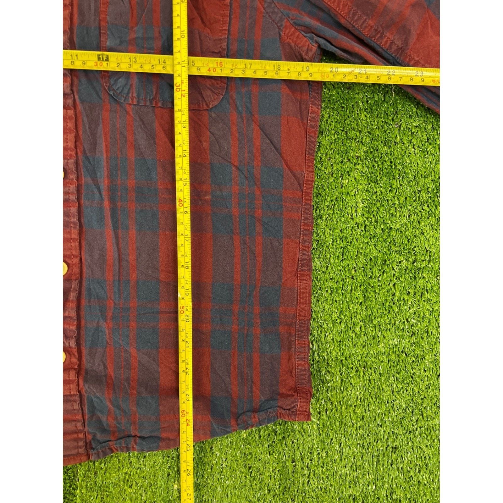 Hollister Hollister Mens Red Blue Plaid Hooded Flannel Shirt Y2K MD Size US M / EU 48-50 / 2 - 3 Thumbnail