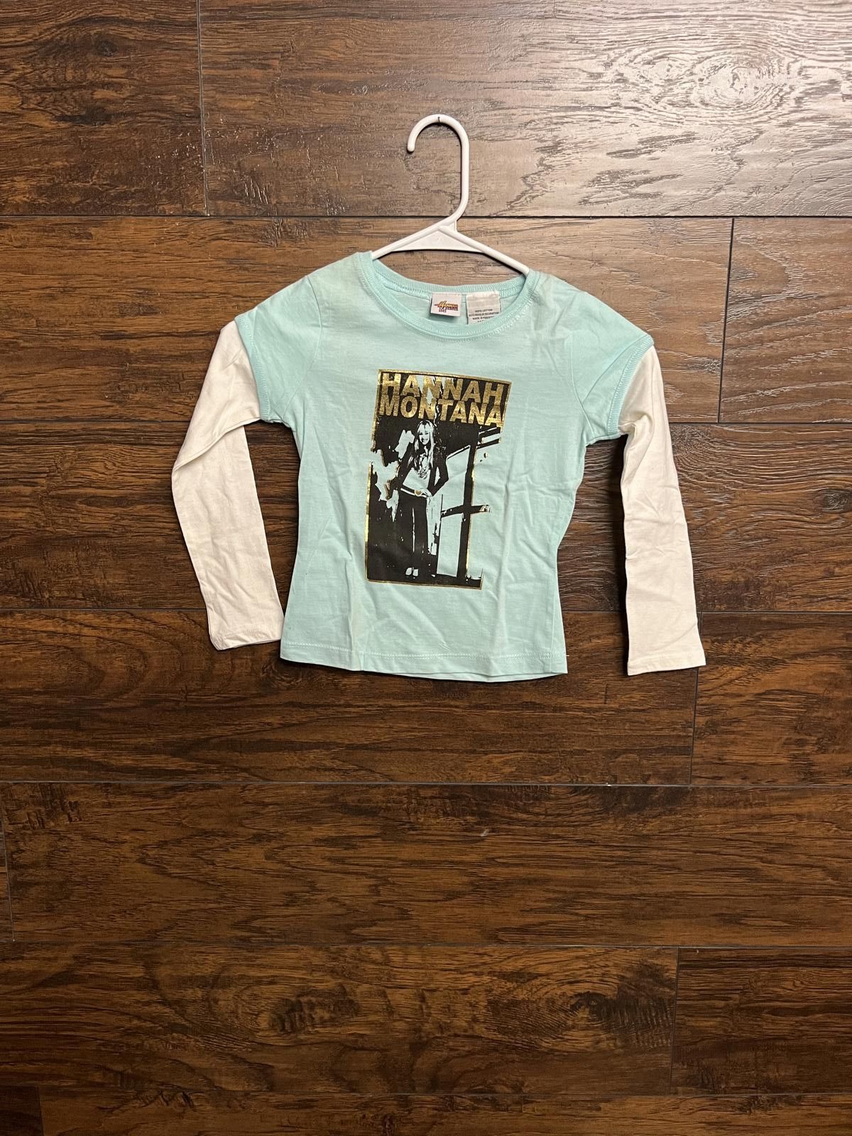 Disney VTG Hannah Montana Miley Cyrus LS Youth Tee - m(5/6) Size XXS / US 00 / IT 34 - 1 Thumbnail
