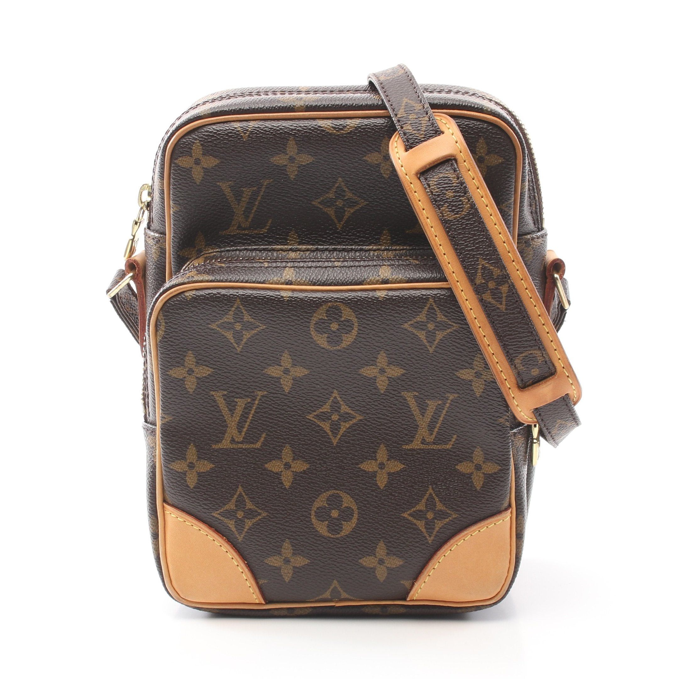 Louis Vuitton Louis Vuitton Amazon Monogram Shoulder Bag Leather Brown Size ONE SIZE - 1 Thumbnail