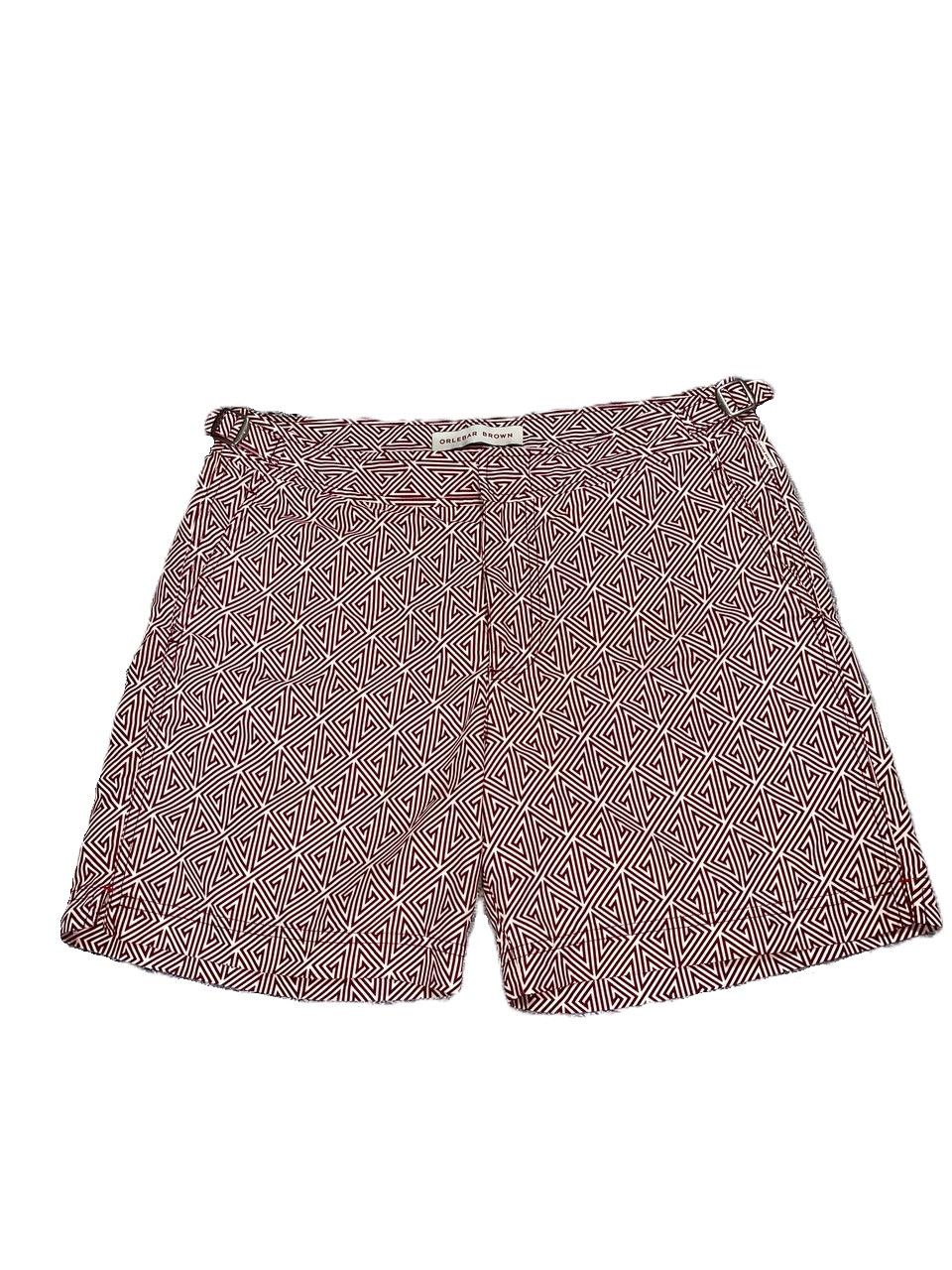 Orlebar Brown Orlebar Brown Swim Trunks Shorts White Red Abstract Beach Size US 30 / EU 46 - 1 Thumbnail