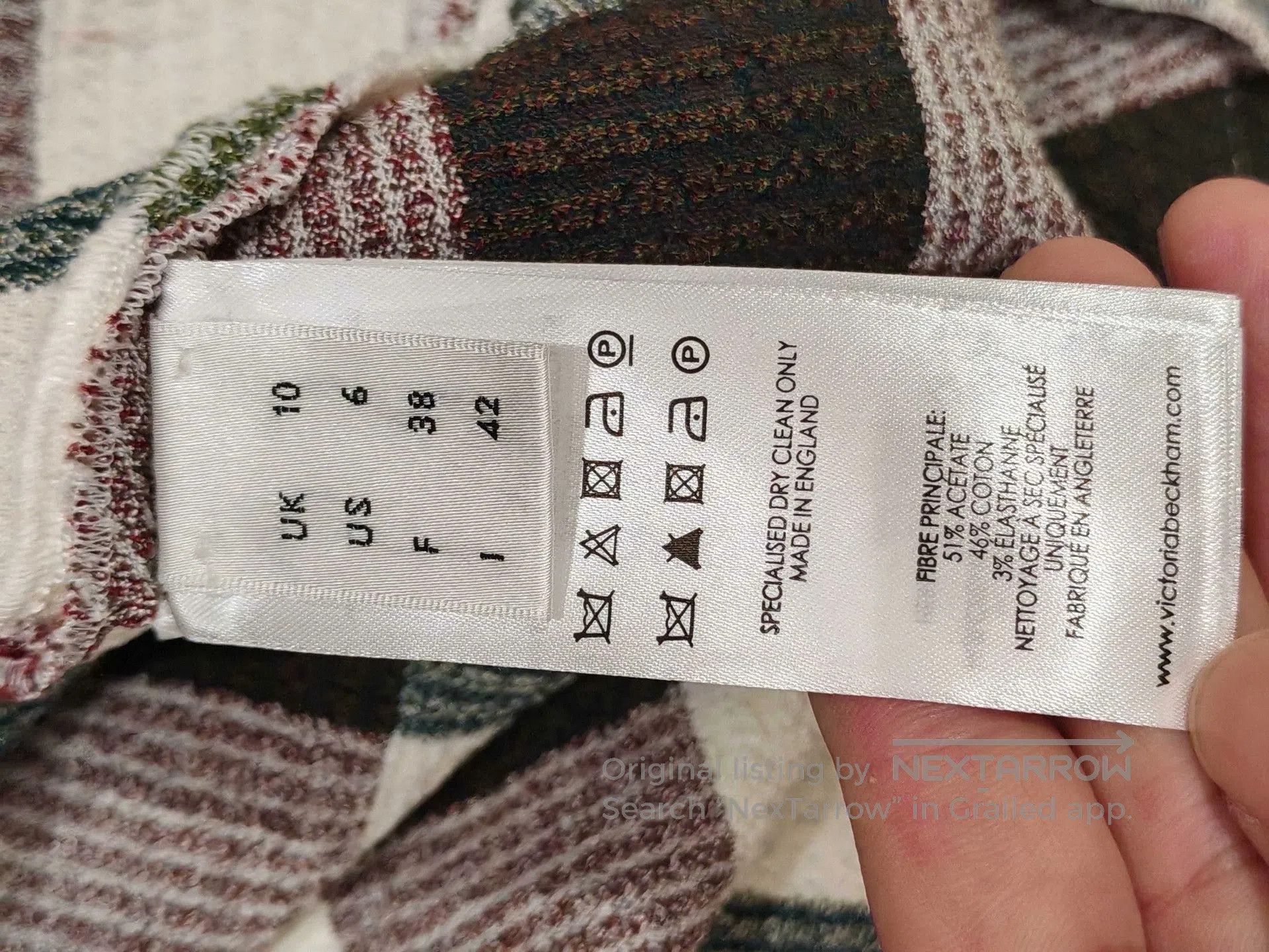 Victoria Beckham Victoria Victoria Beckham Checked Dress. Size S / US 4 / IT 40 - 5 Thumbnail