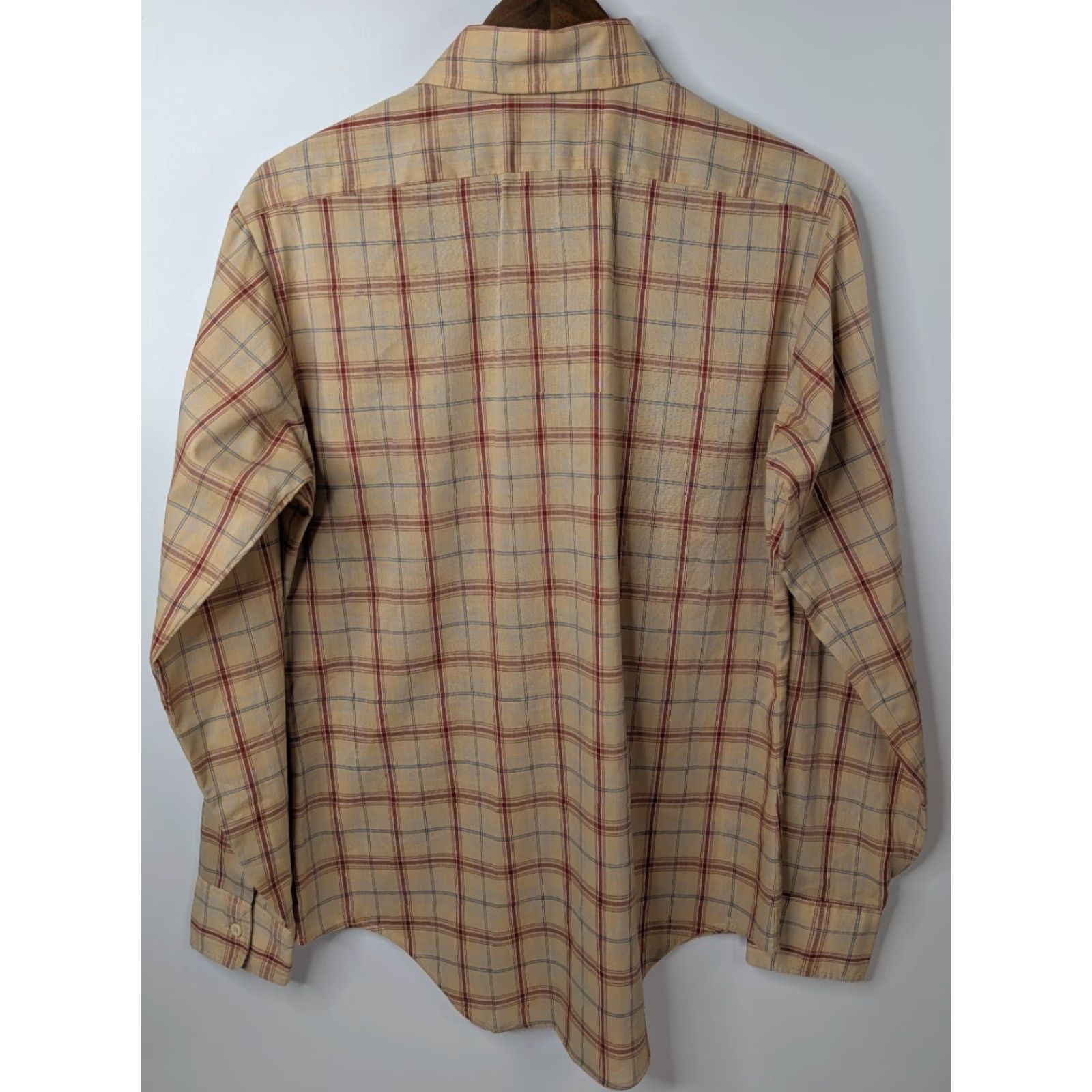 Sears VINTAGE Sears Sportswear Beige Plaid Button Shirt Long Sleeve Men’s Medium Size US M / EU 48-50 / 2 - 4 Thumbnail