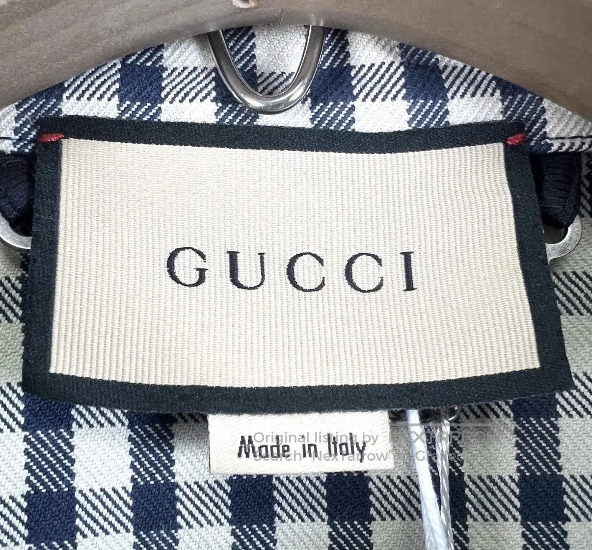 Gucci Black Checkered Long Sleeve Button-Up Shirt. Size US S / EU 44-46 / 1 - 4 Thumbnail