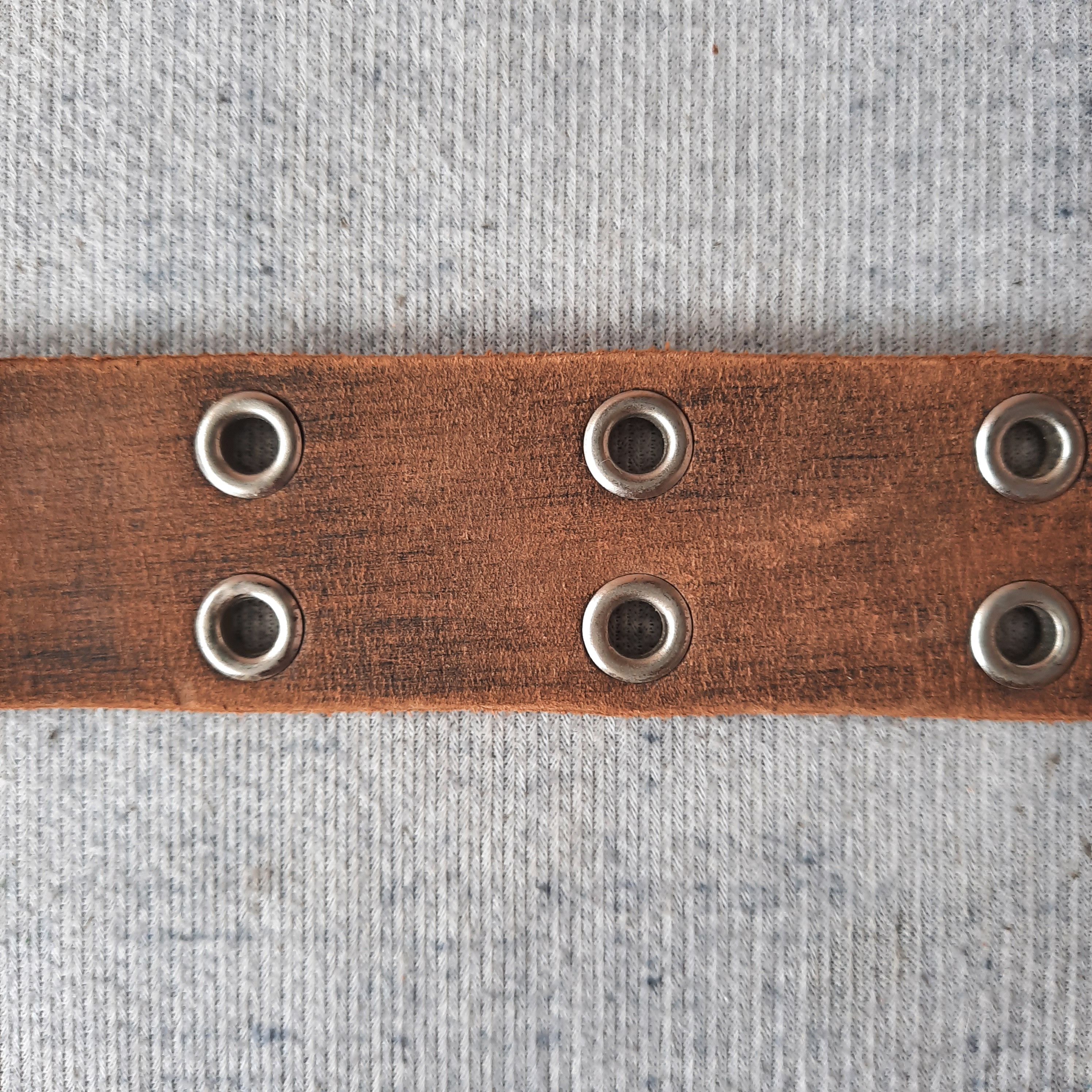 PPFM 🕸️ Edwin japan double hole punk rock leather belt Size ONE SIZE - 6 Thumbnail